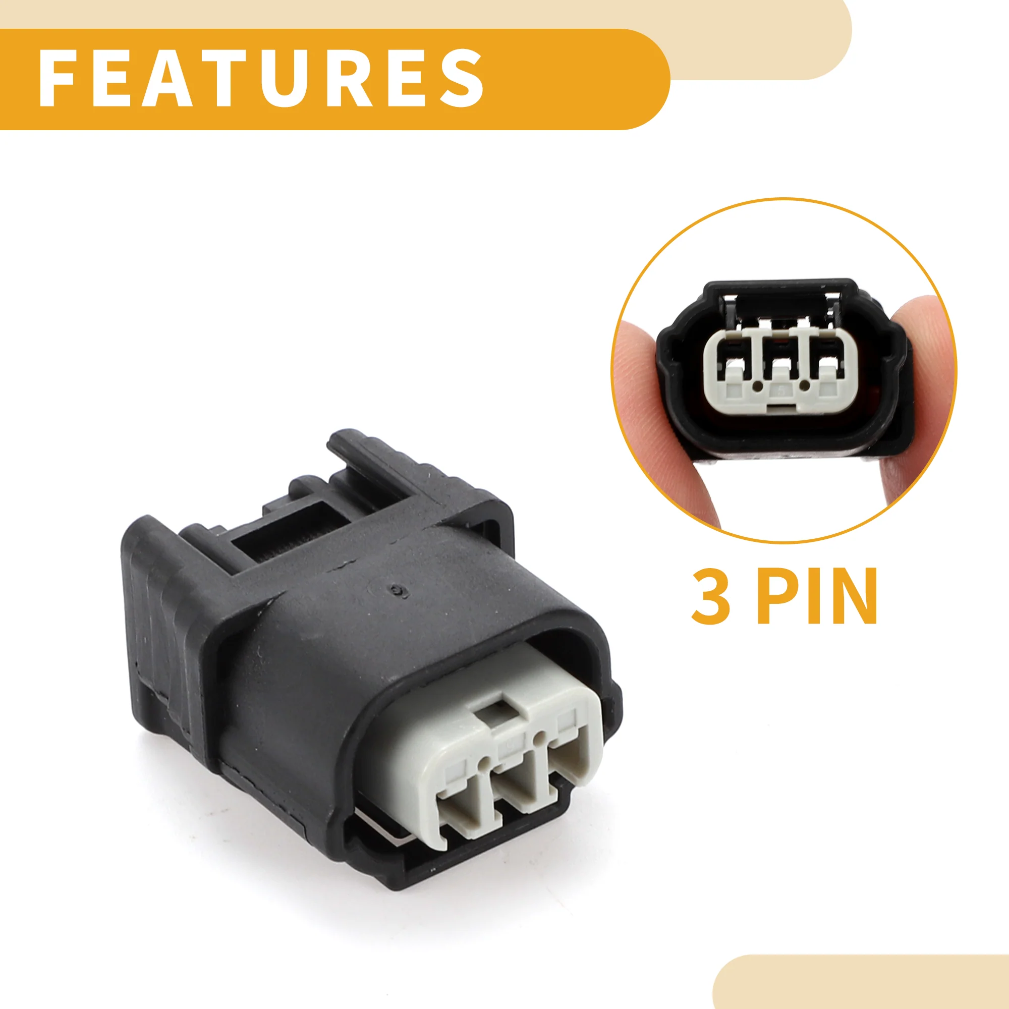 3 Pin 4 Bar Map Sensor Top Slot Connector Plug Female Wire Terminal for Honda - Image 6