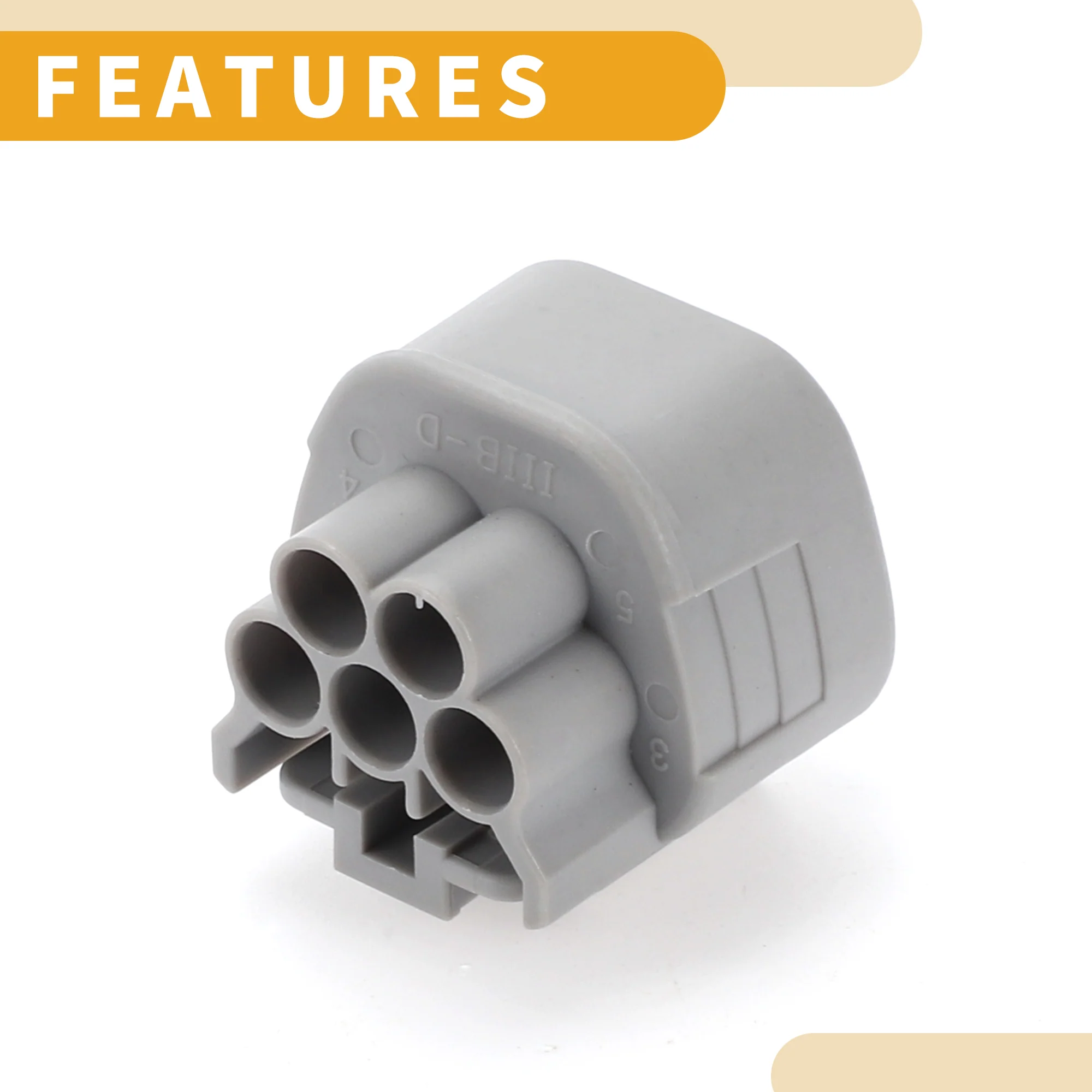 Front Wiper Motor Connector Plug Inner Female Wire Terminal Connector for Lexus Plastic Gray Waterproof - Image 7