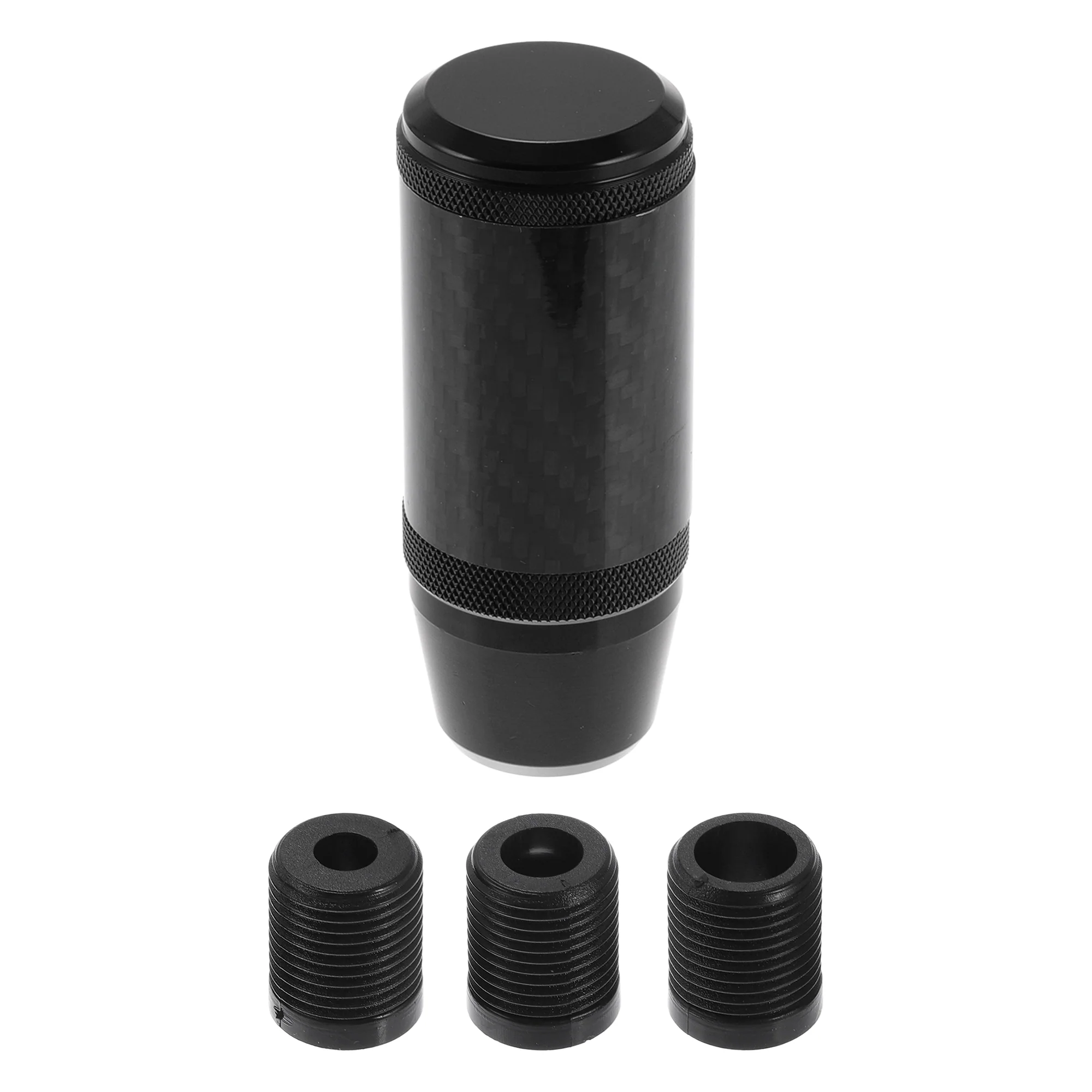 9.5cm Frosted Matte Automatic and Manual Shift Knob with 3 Adapter Black 1 Set