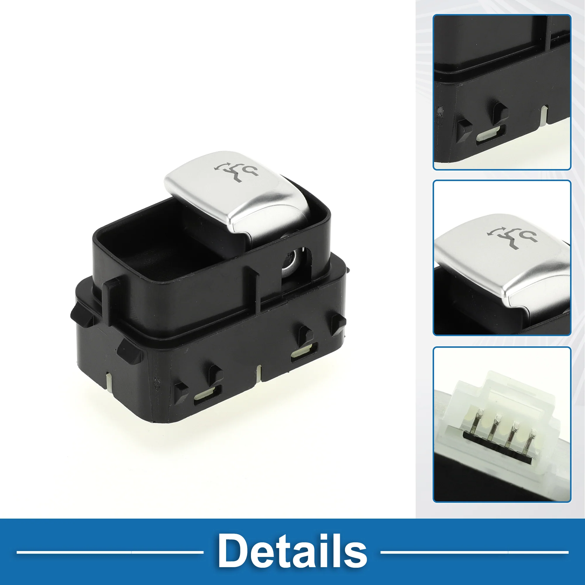 Trunk Release Switch No.A2229051704 Rear Door Hatch Liftgate Latch Button Switch for Mercedes-Benz E300 17-19 4Matic, Base 2.0L L4 - Gas Plastic Black - Image 5
