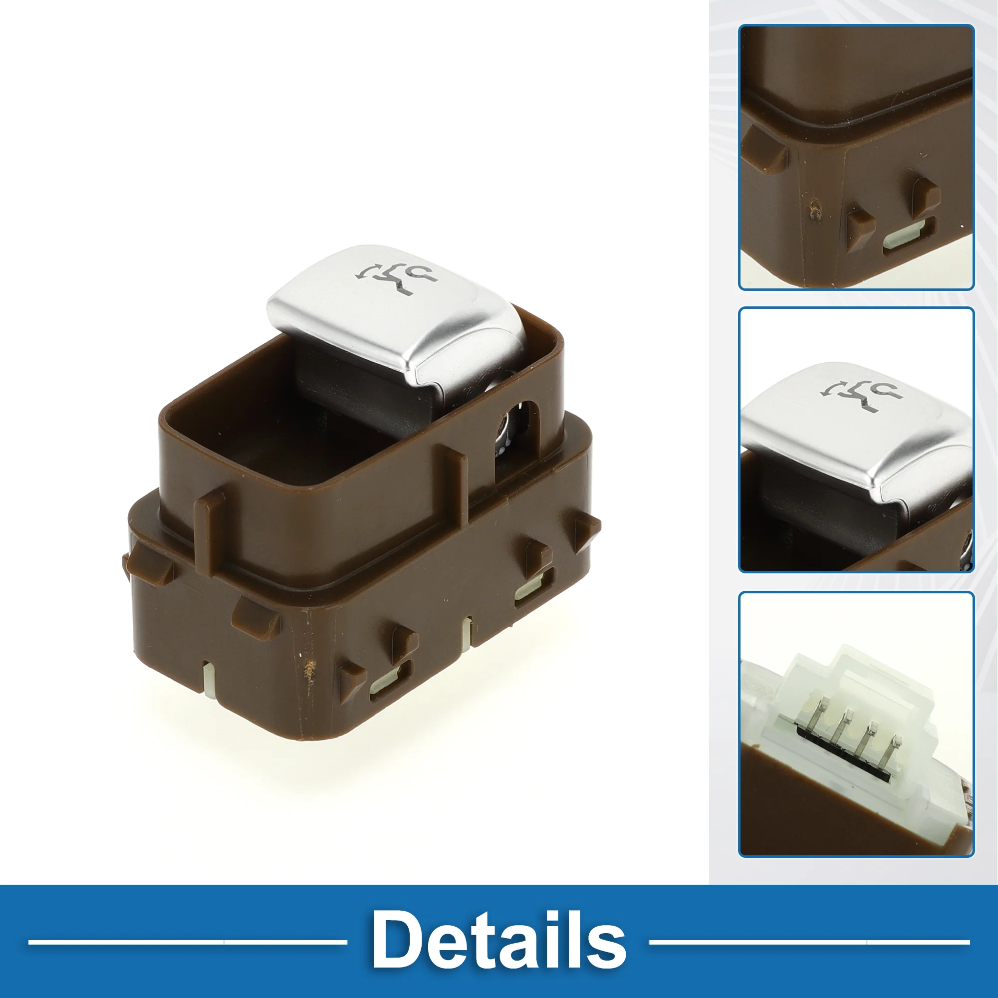 Trunk Release Switch No.A2229051704 Rear Door Hatch Liftgate Latch Button Switch for Mercedes-Benz E300 17-19 4Matic, Base 2.0L L4 - Gas Plastic Brown - Image 4