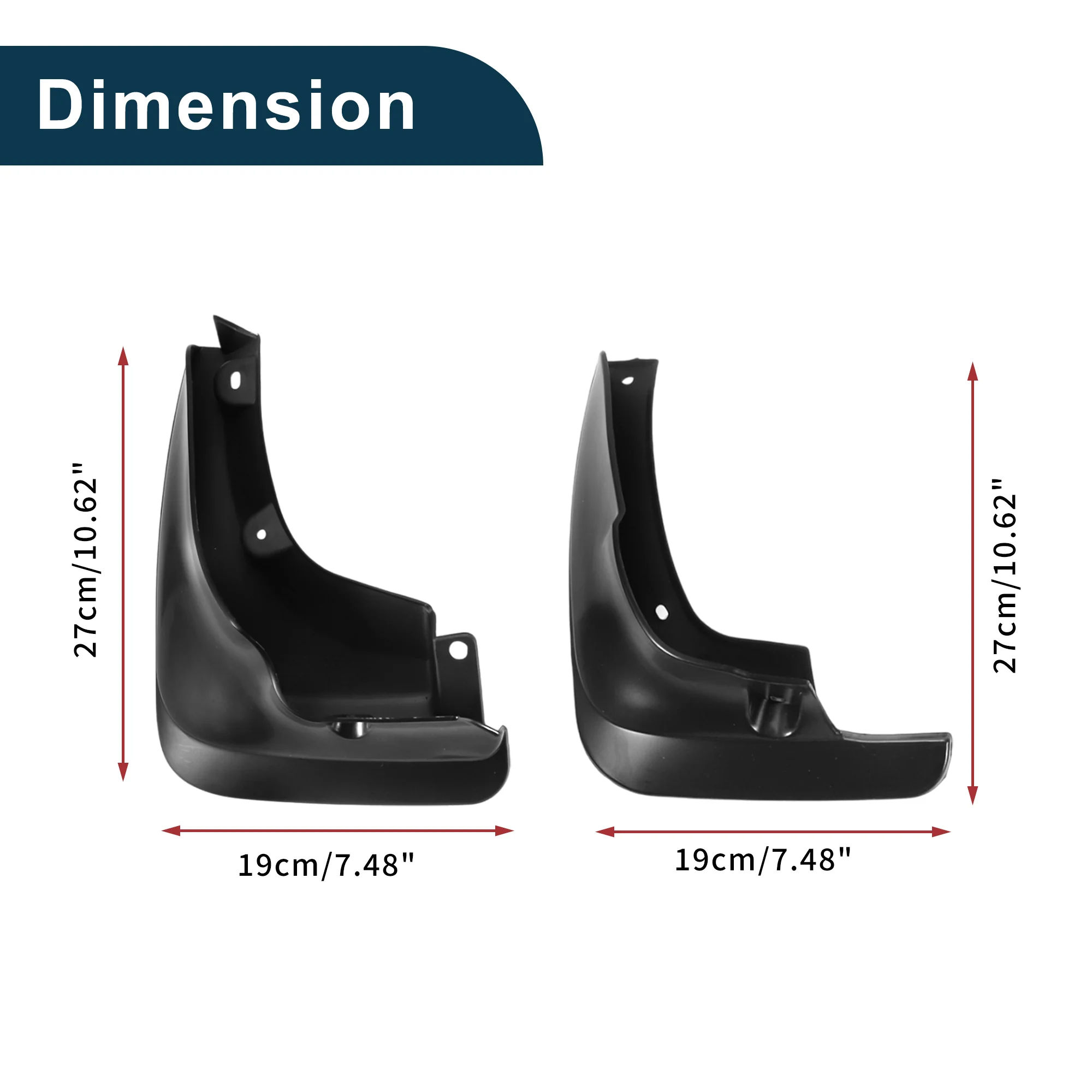 Mud Flaps Splash Guards for Toyota Carina E/corona 1992-1997 Front & Rear Mud Guards W/Mount Accessories - Image 7