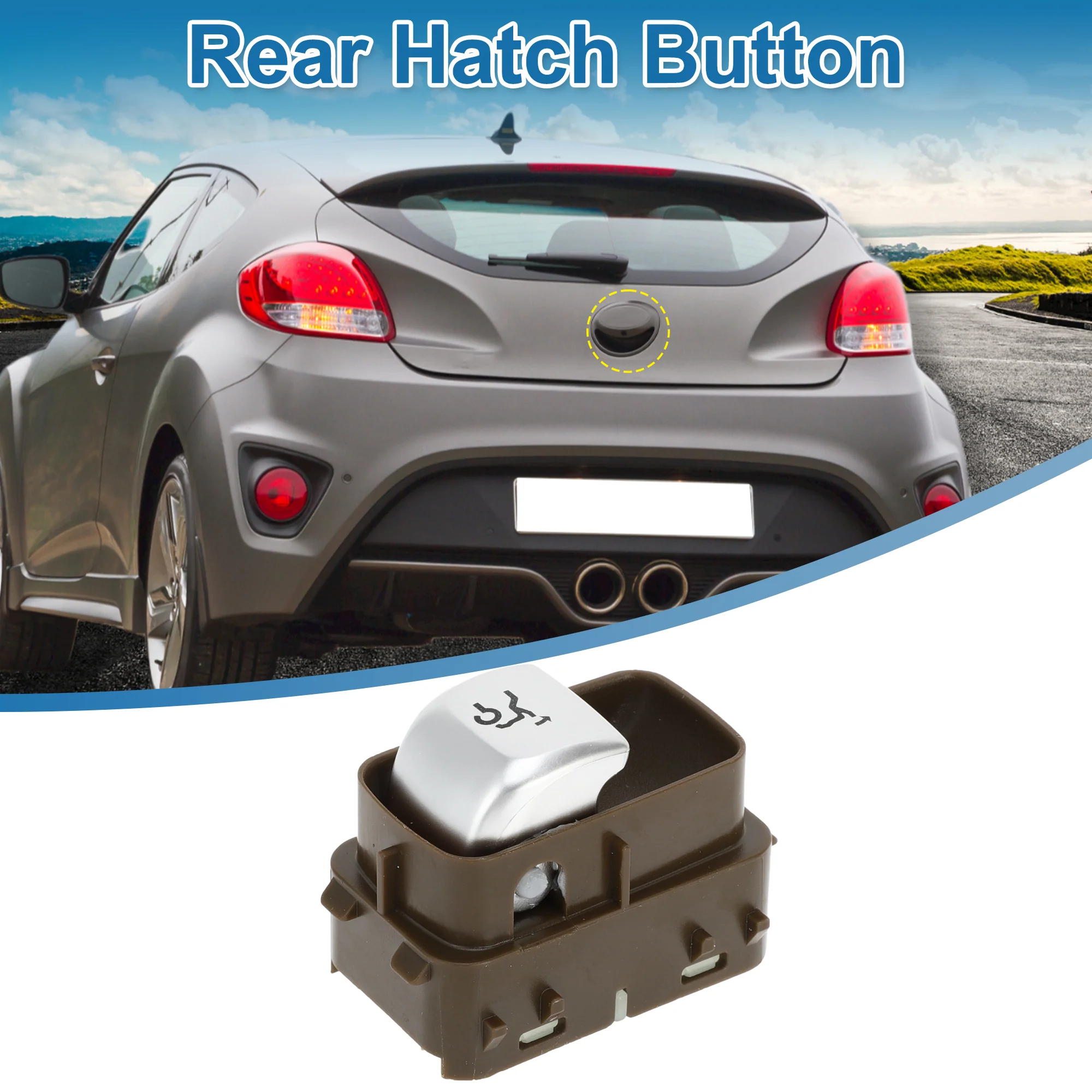 Trunk Release Switch No.2229050409 Rear Door Hatch Liftgate Latch Button Switch for Mercedes-Benz C200 E200 G500 Plastic Brown - Image 2