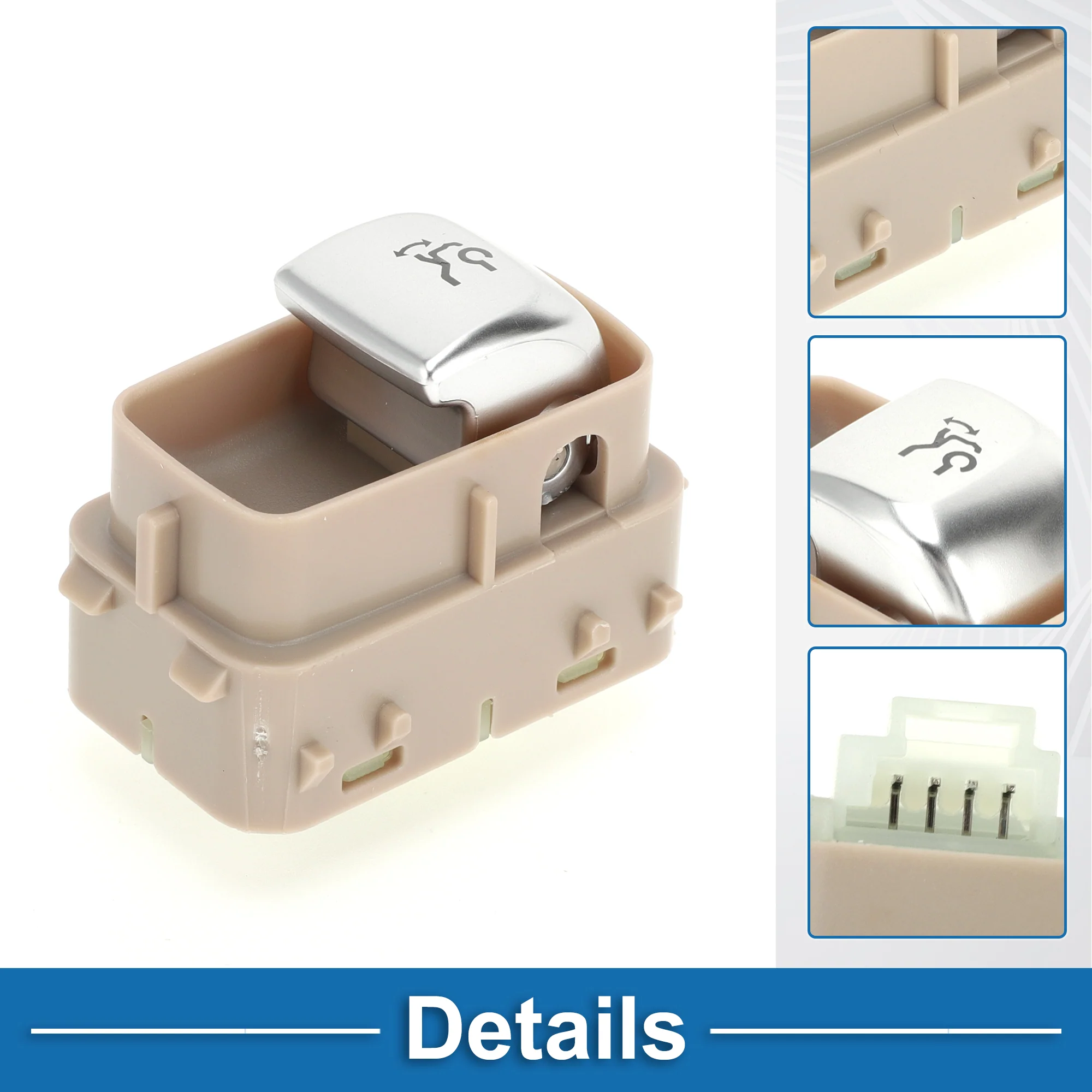 Trunk Release Switch No.2059051713 Rear Door Hatch Liftgate Latch Button Switch for Mercedes-Benz C300 C400 C63 for AMG Plastic Beige - Image 5