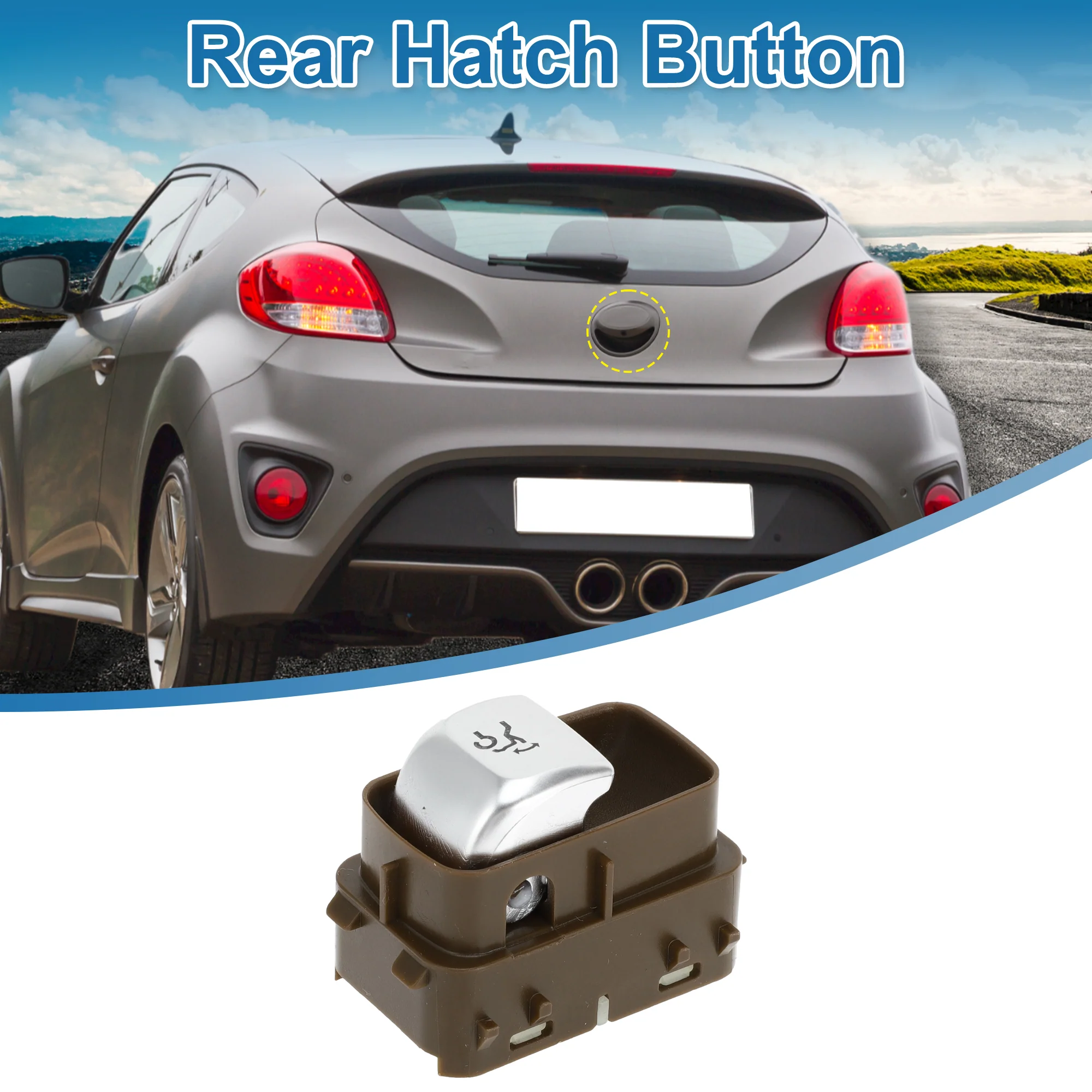 Trunk Release Switch No.2059051713 Rear Door Hatch Liftgate Latch Button Switch for Mercedes-Benz C300 C400 C63 for AMG Plastic Brown - Image 2