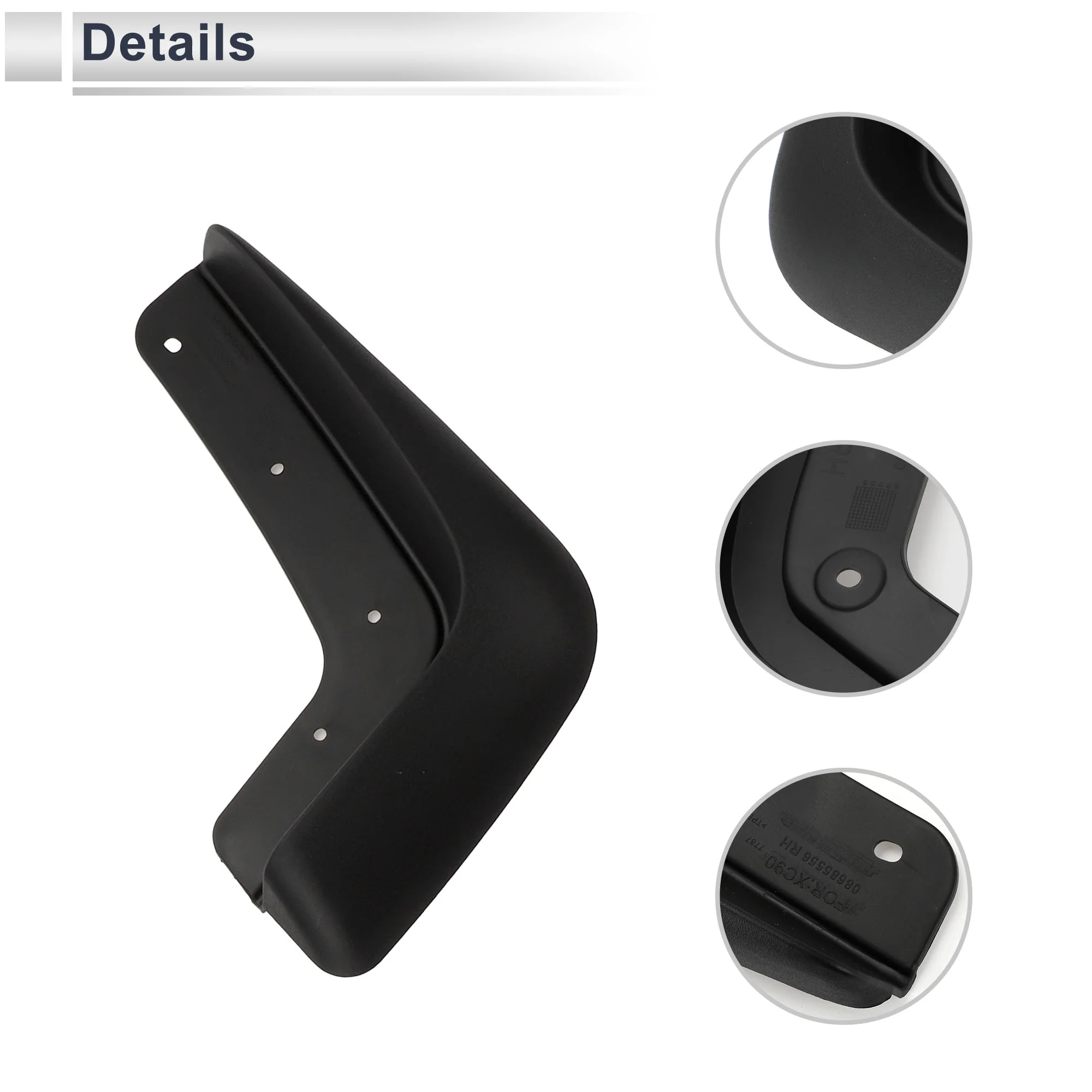 1set Front and Rear Mud Flaps Splash Guards Mud Guards for Volvo XC90 2005-2014 W/Mount Accessories - Image 6