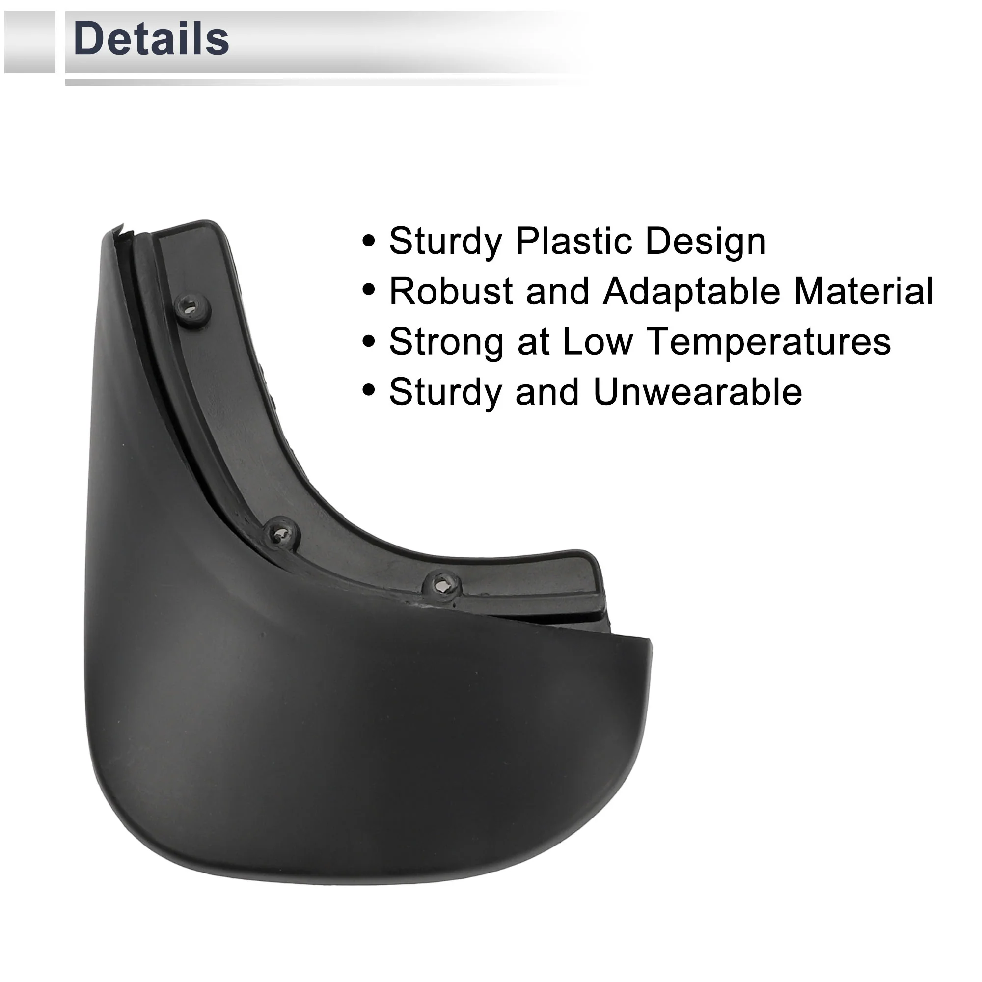 1set Front and Rear Mud Flaps Splash Guards Mud Guards for Audi A6 2002-2005 W/Mount Accessories - Image 5