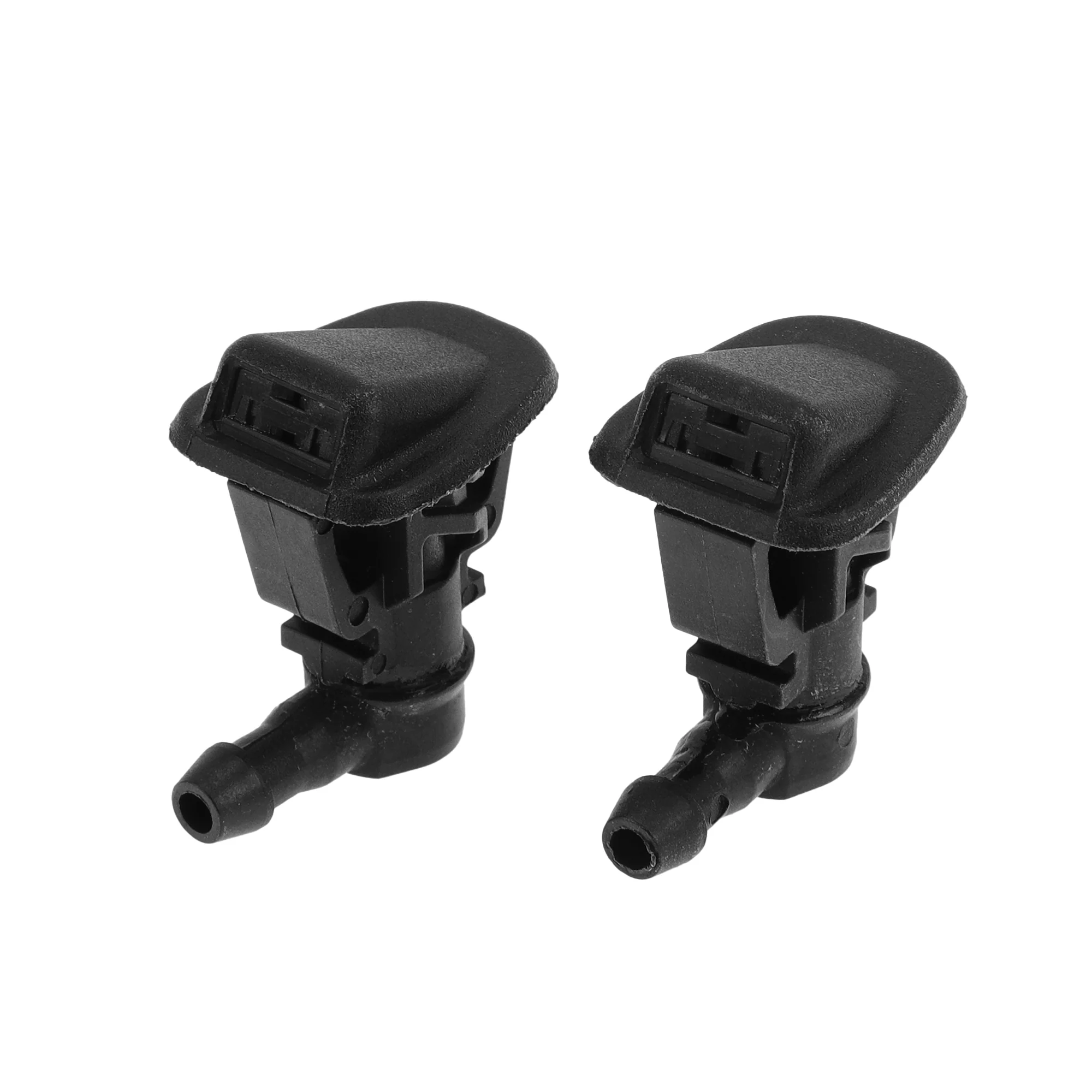 No.68164356AB Windshield Washer Nozzle for Jeep Wrangler 2013-2015 for Jeep Wrangler 2017 Black Front Windshield Spray Nozzles Wiper Spray Washer Jet Plastic 2pcs