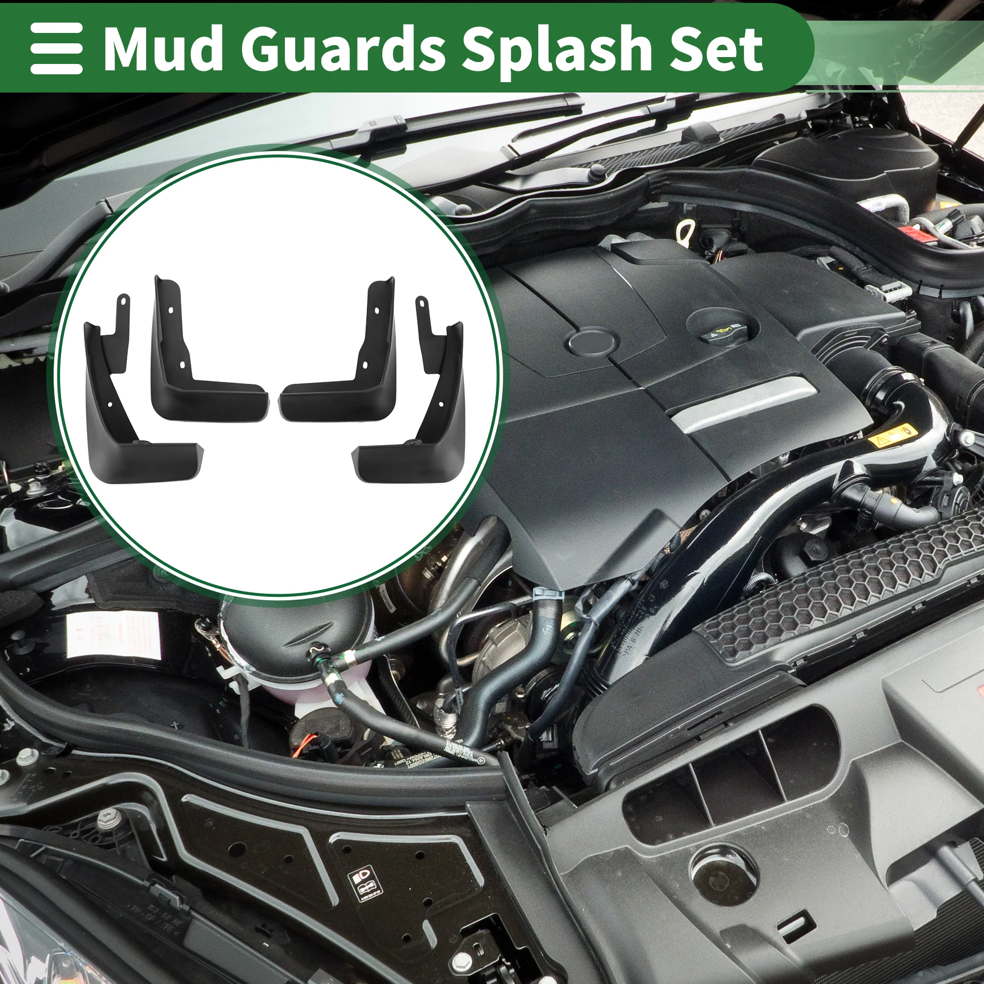 Mud Flaps Splash Guards Mud Guards for Lexus IS 2014-2019 W/Mount Accessories - Image 3