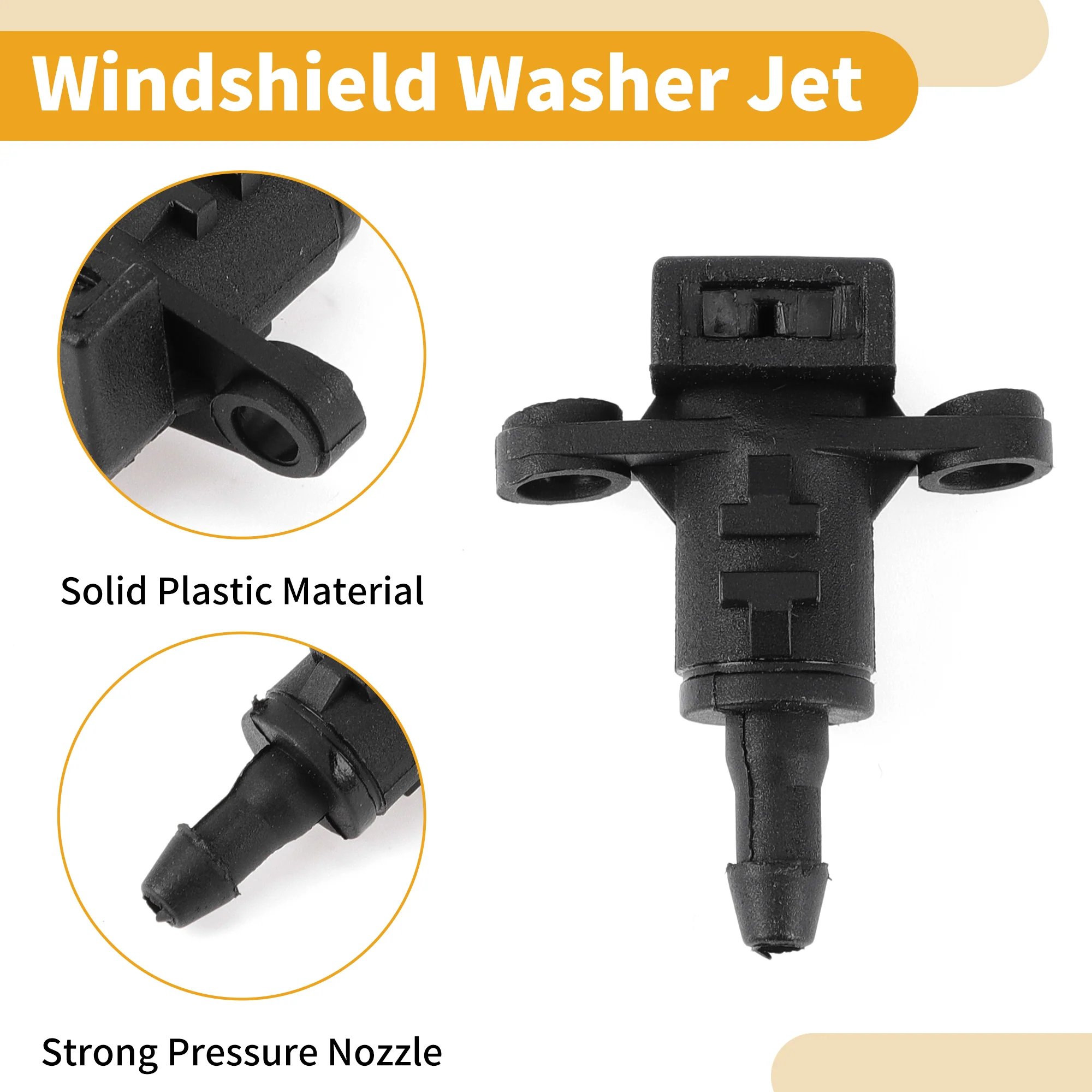 Windshield Washer Nozzle No.986303X900 Car Front Windshield Spray Nozzles Wiper Spray Washer Jet for Kia Ceed 2011-2018 Black - Image 6
