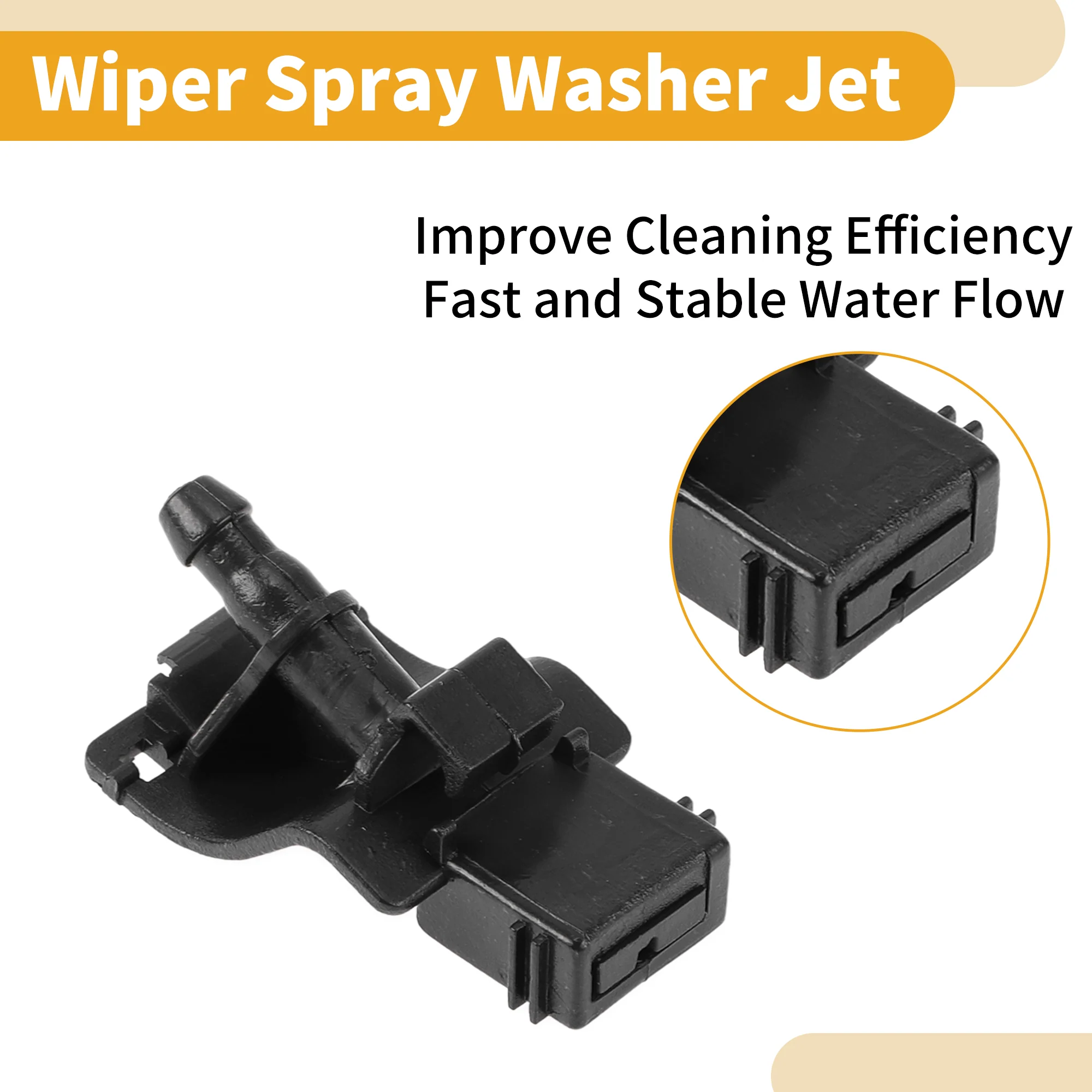 Windshield Washer Nozzle No.8538130170 Car Front Windshield Spray Nozzles Wiper Spray Washer Jet for Toyota RAV4 2006-2011 Black - Image 5