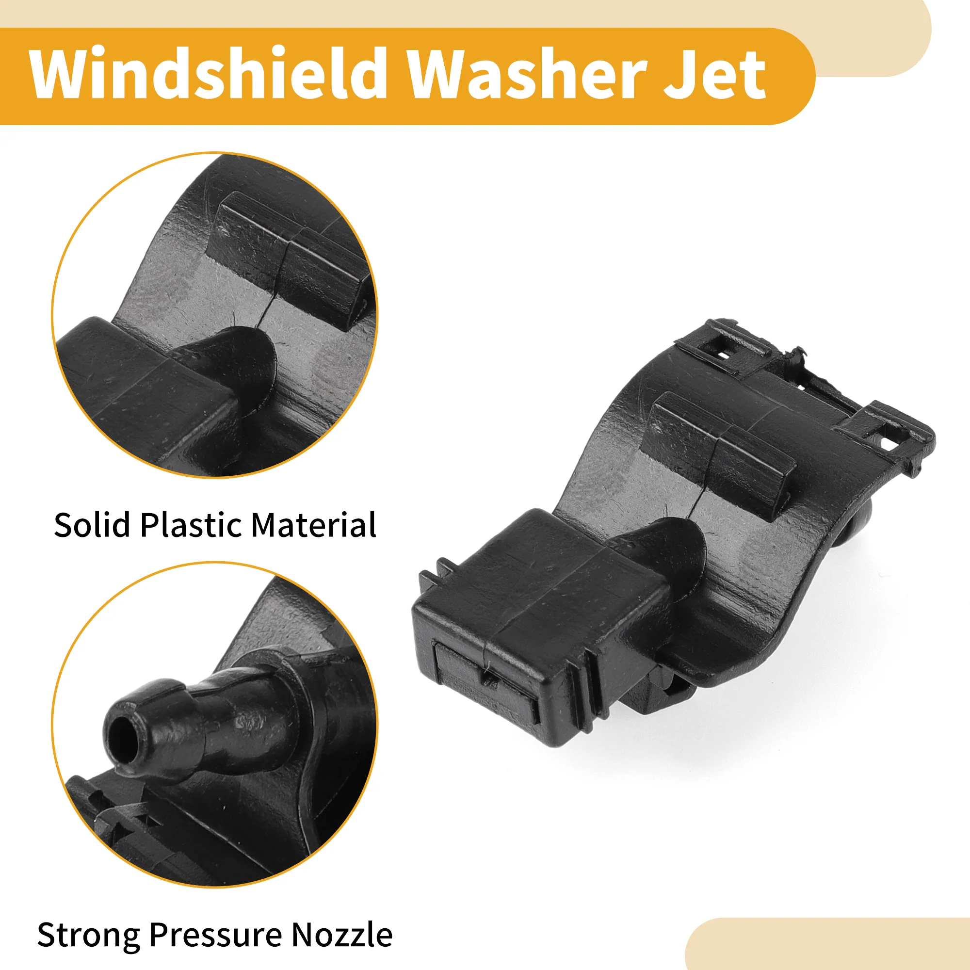 Windshield Washer Nozzle No.8538130170 Car Front Windshield Spray Nozzles Wiper Spray Washer Jet for Toyota RAV4 2006-2011 Black - Image 6