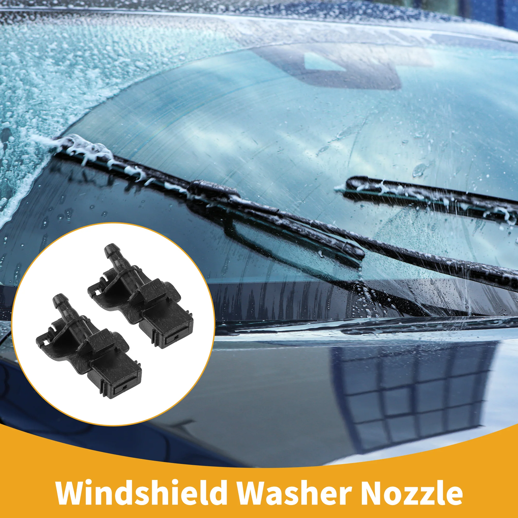 Windshield Washer Nozzle No.8538130150 Car Front Windshield Spray Nozzles Wiper Spray Washer Jet for Lexus RX 2010-2015 Black - Image 2