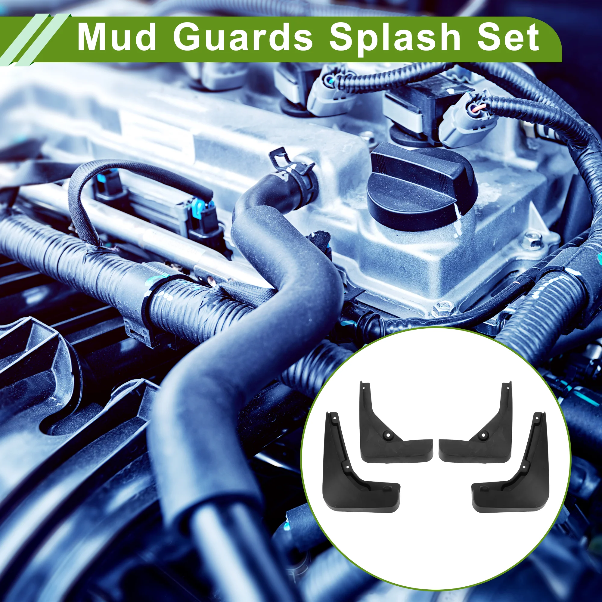 Mud Flaps Splash Guards for Cadillac CTS 2014-2019 Front and Rear Mud Guards 1 Set - Image 3