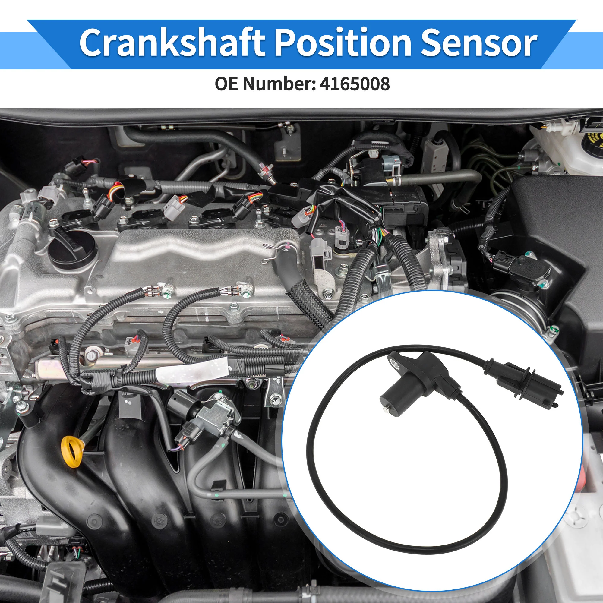 1 Pc Crankshaft Position Sensor for SKODA Favorit Hatchback 1.3 1990-1994 Sturdy Metal Plastic Black Engine Crank CKP Sensor - Image 3