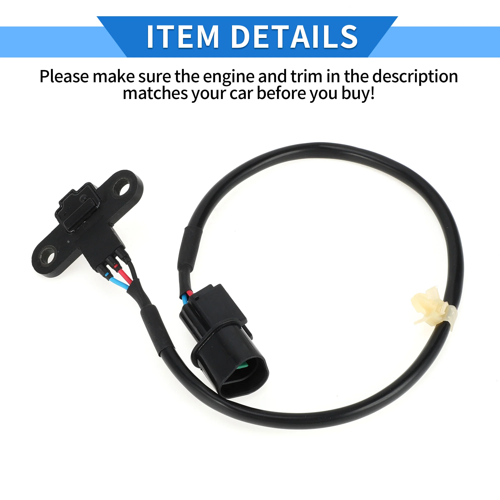 1 Pc Crankshaft Position Sensor for MITSUBISHI Lancer VII Saloon 2.0 2003-2013 Sturdy Metal Plastic Black Engine Crank CKP Sensor - Image 7