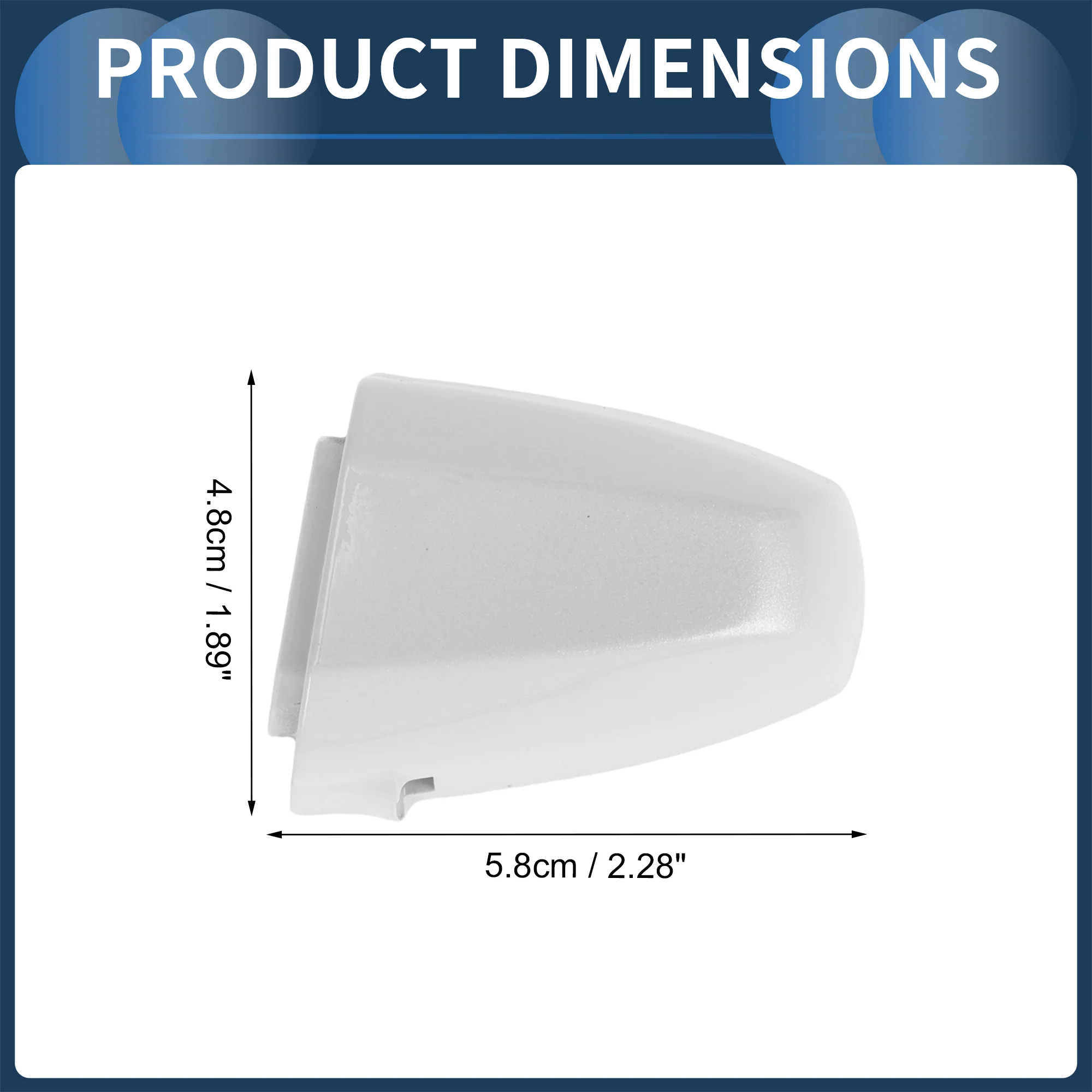 Door Handle Cover Front Left No.51217396541 for BMW X1 X2 X5 2015-2018 White 1Pc - Image 4