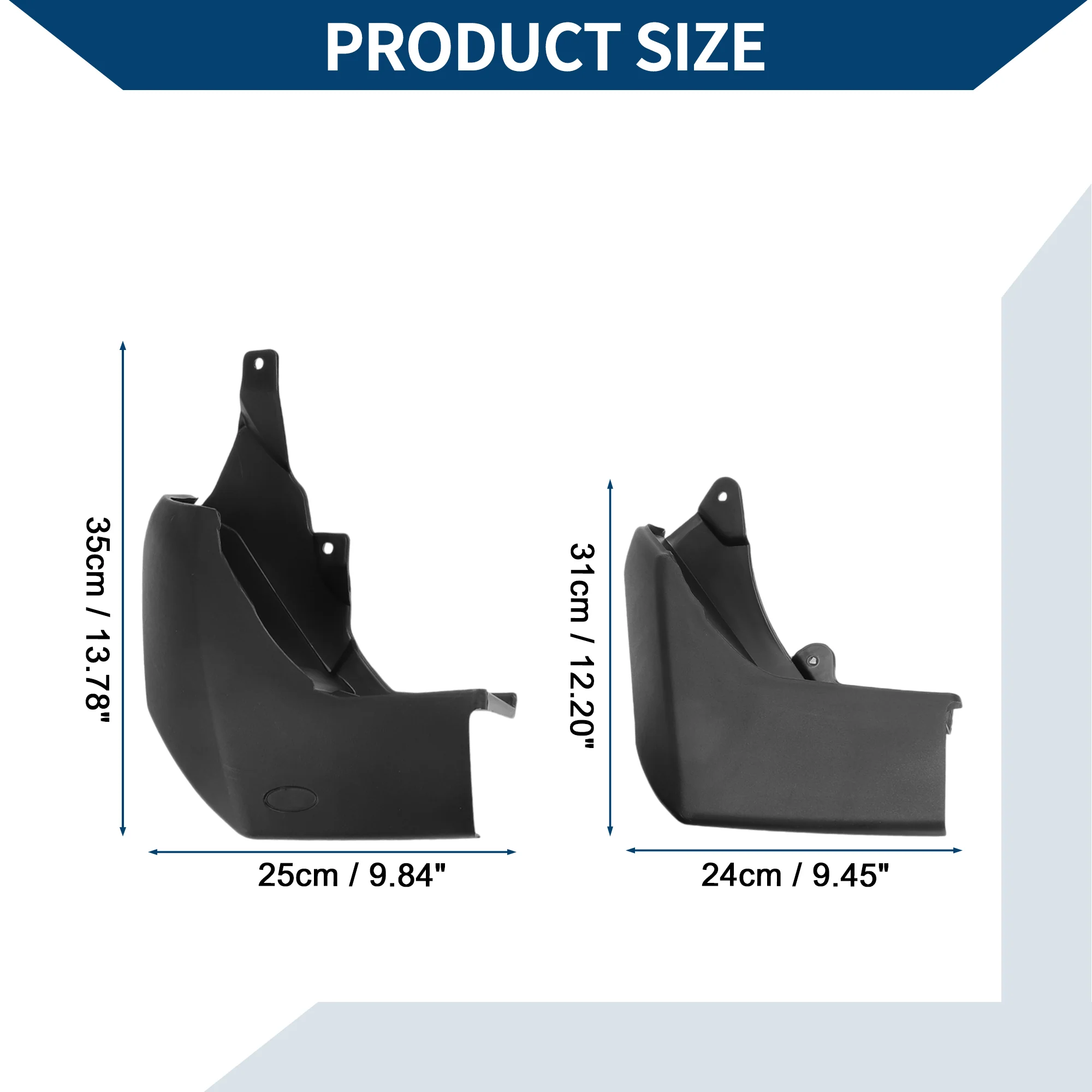 Mud Flaps Splash Guards W/Mount Accessories for Land Rover Discovery 4 2009-2016 Front Rear Mud Guards 1 Set - Image 4
