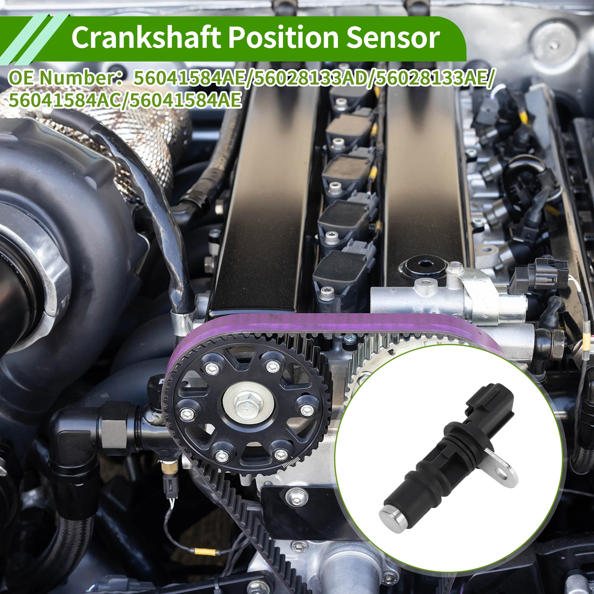 No.56041584AE Crankshaft Position Sensor for Dodge Charger 5.7 6.1 2006-2007 for Dodge Durango 3.7 4.7 5.7 04-07 for Jeep Grand Cherokee 4.7 01-07 - Image 3