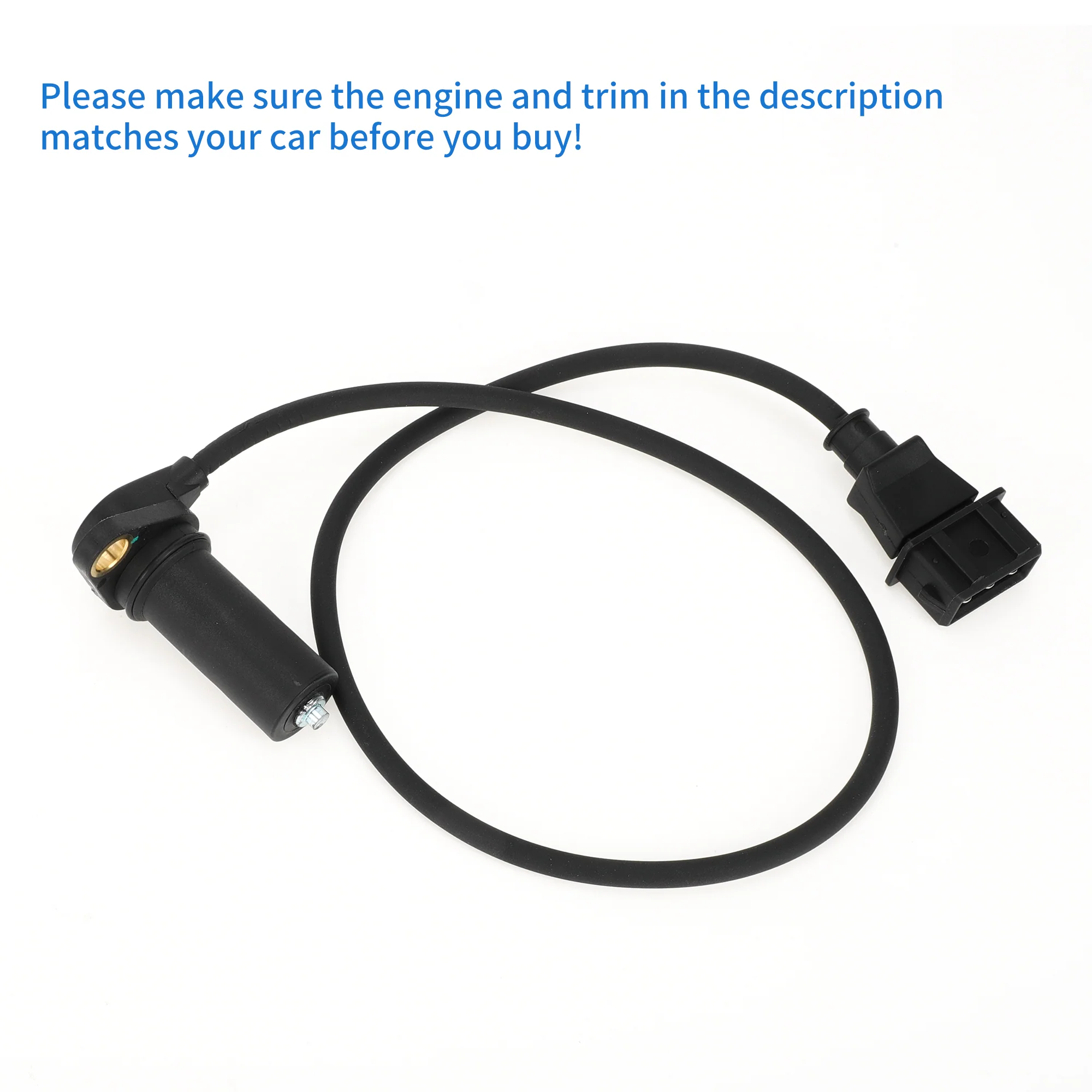 1 Pc Crankshaft Position Sensor for VW Jetta 1.9TDI 1997-1999 Sturdy Metal Plastic Black Engine Crank CKP Sensor - Image 7