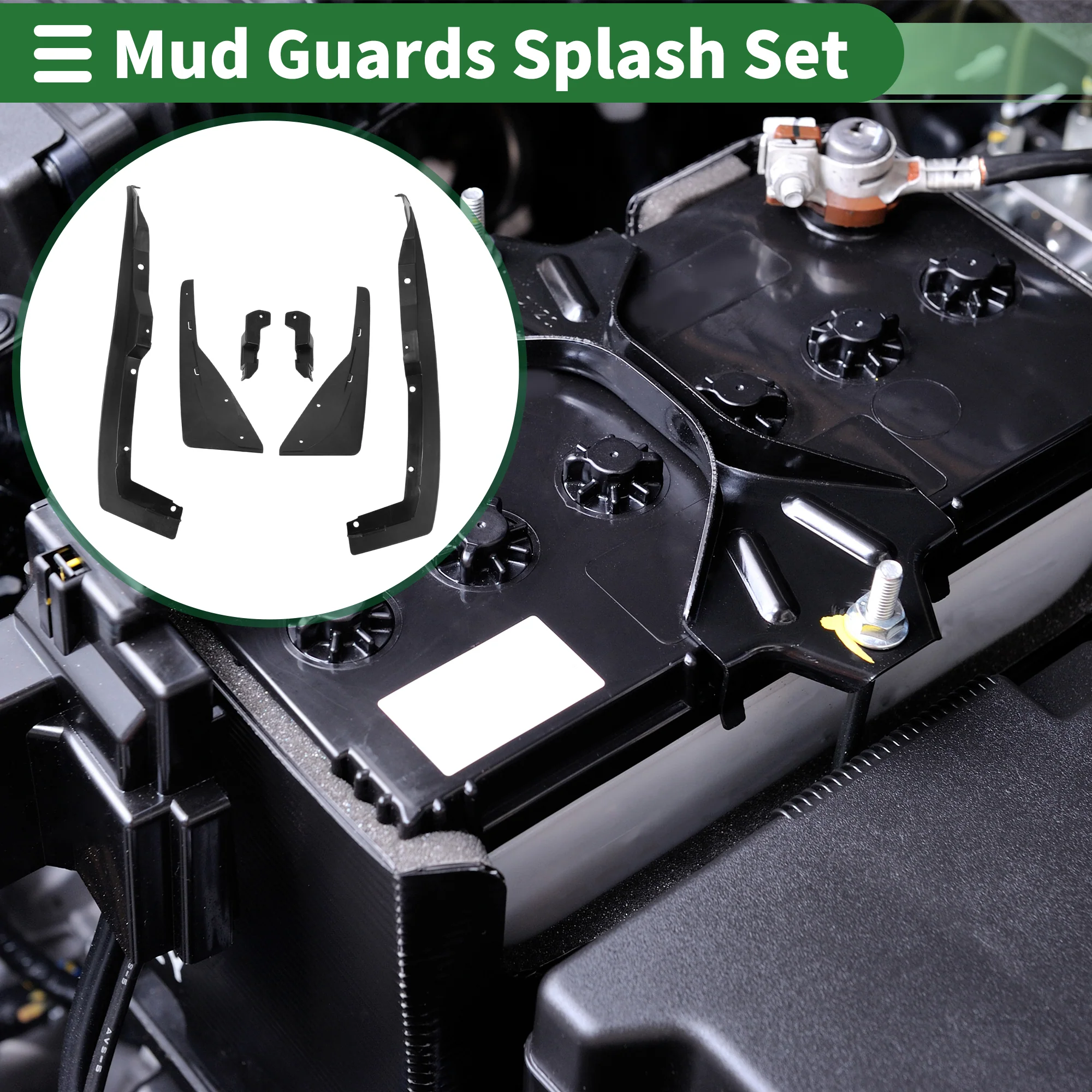 Mud Flaps Splash Guards Mud Guards for Chevrolet Camaro 2013-2015 W/ Mount Accessories - Image 3