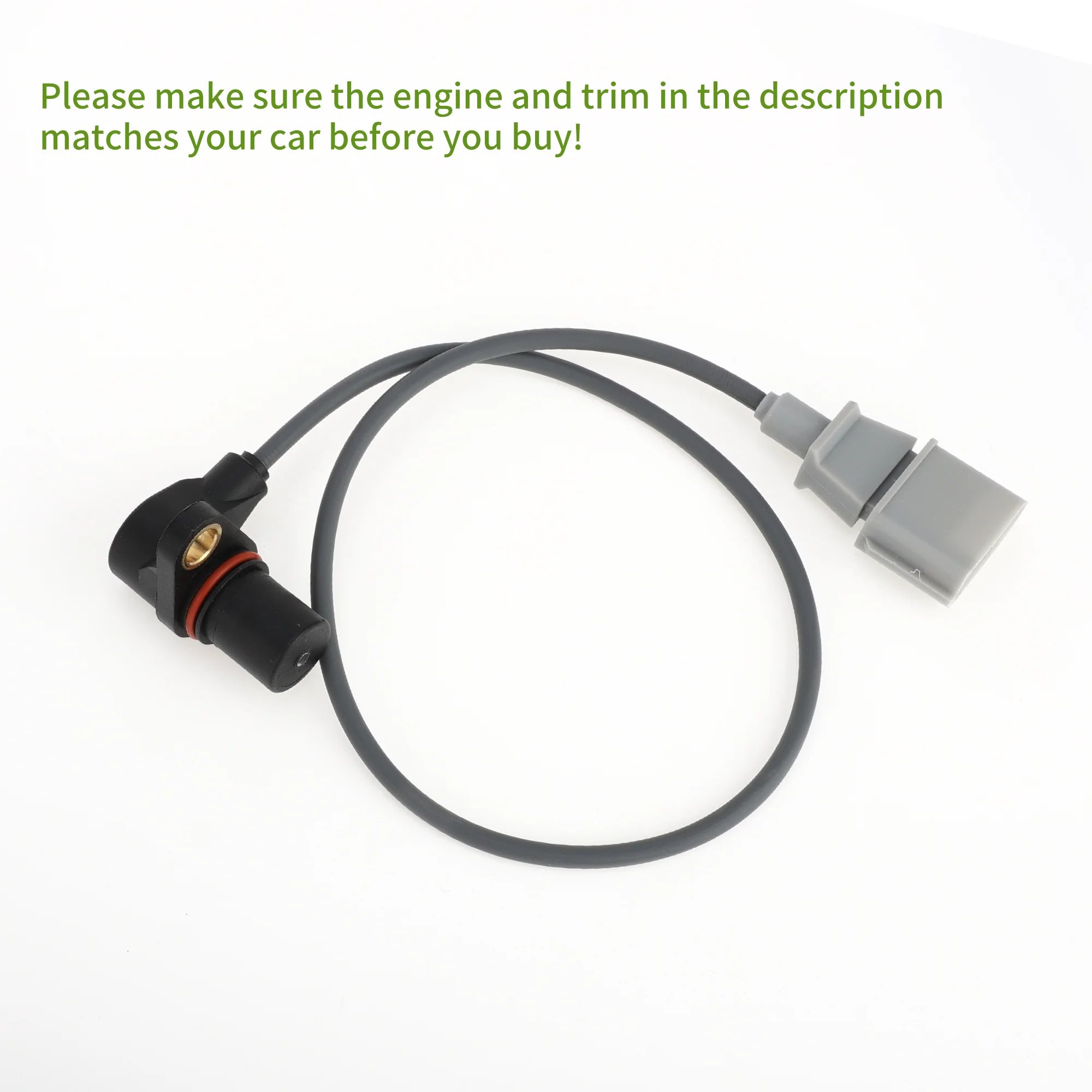 No.021906433E Crankshaft Position Sensor for Audi Q7 Base, Premium 3.6 2007-2010 Sturdy Black Gray Engine Crank CKP Sensor Metal Plastic 1 Pc - Image 7