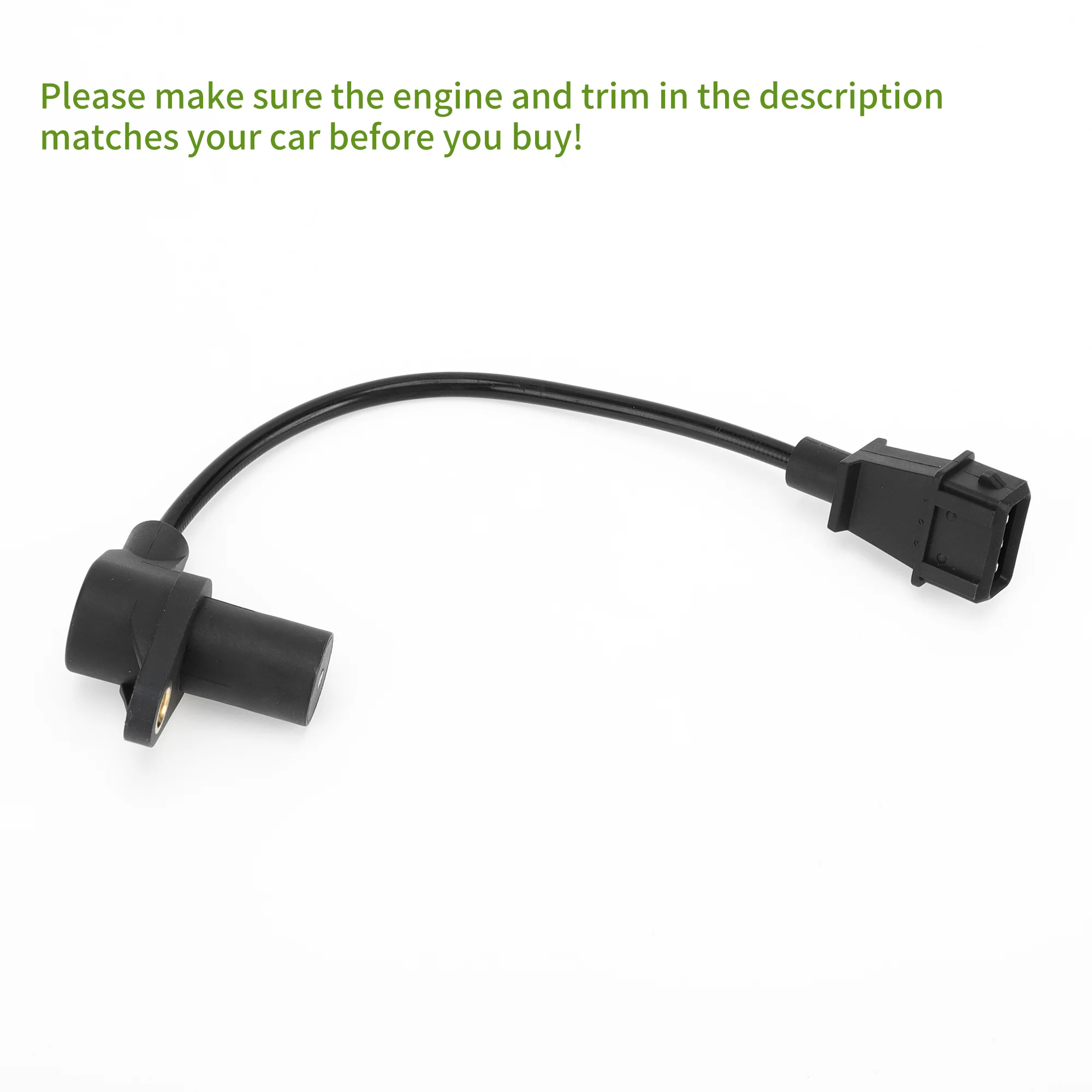 No.0K2A618891 Crankshaft Position Sensor for Kia Sephia Base, LS 1.8 1998-2001 Sturdy Black Engine Crank CKP Sensor Metal Plastic 1 Pc - Image 7