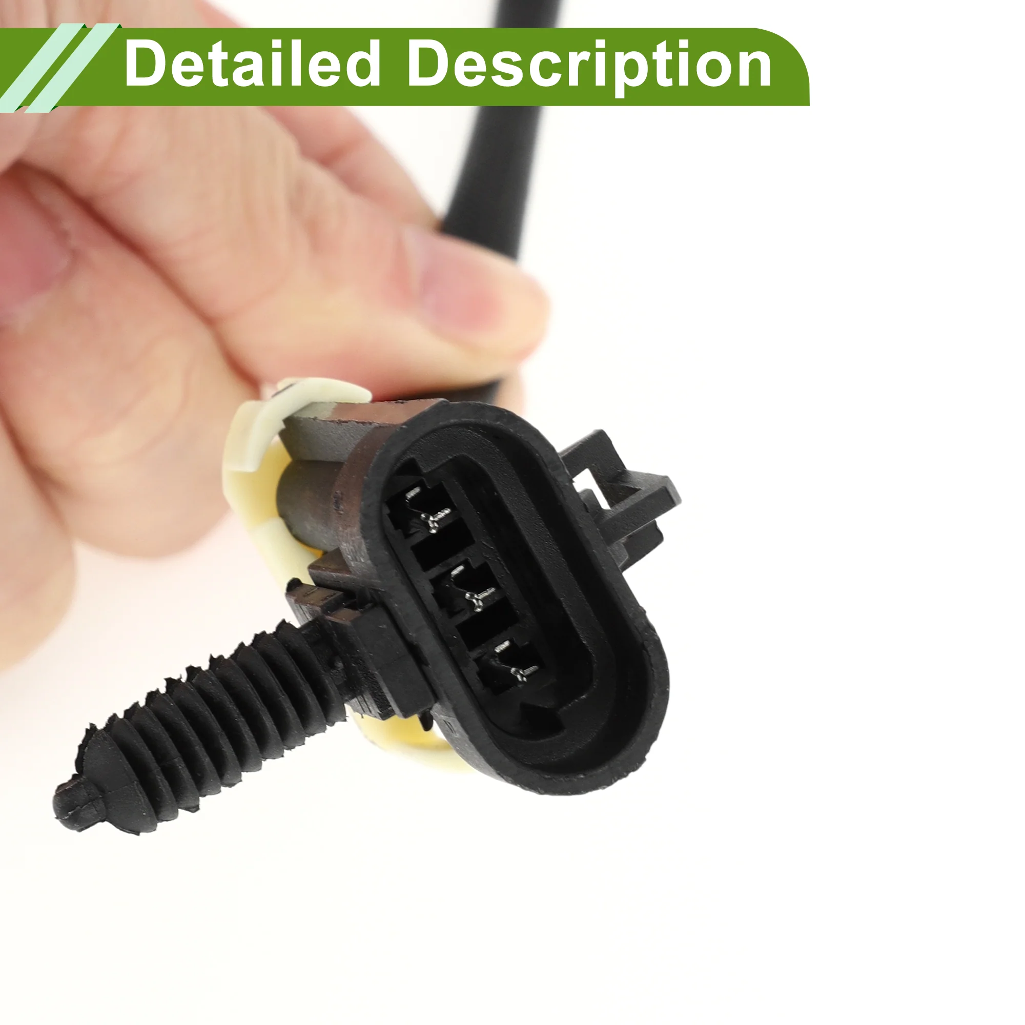 No.12567648 Crankshaft Position Sensor for Chevrolet Malibu Base, LS 3.1 1997-2003 Sturdy Black Engine Crank CKP Sensor Metal Plastic 1 Pc - Image 5