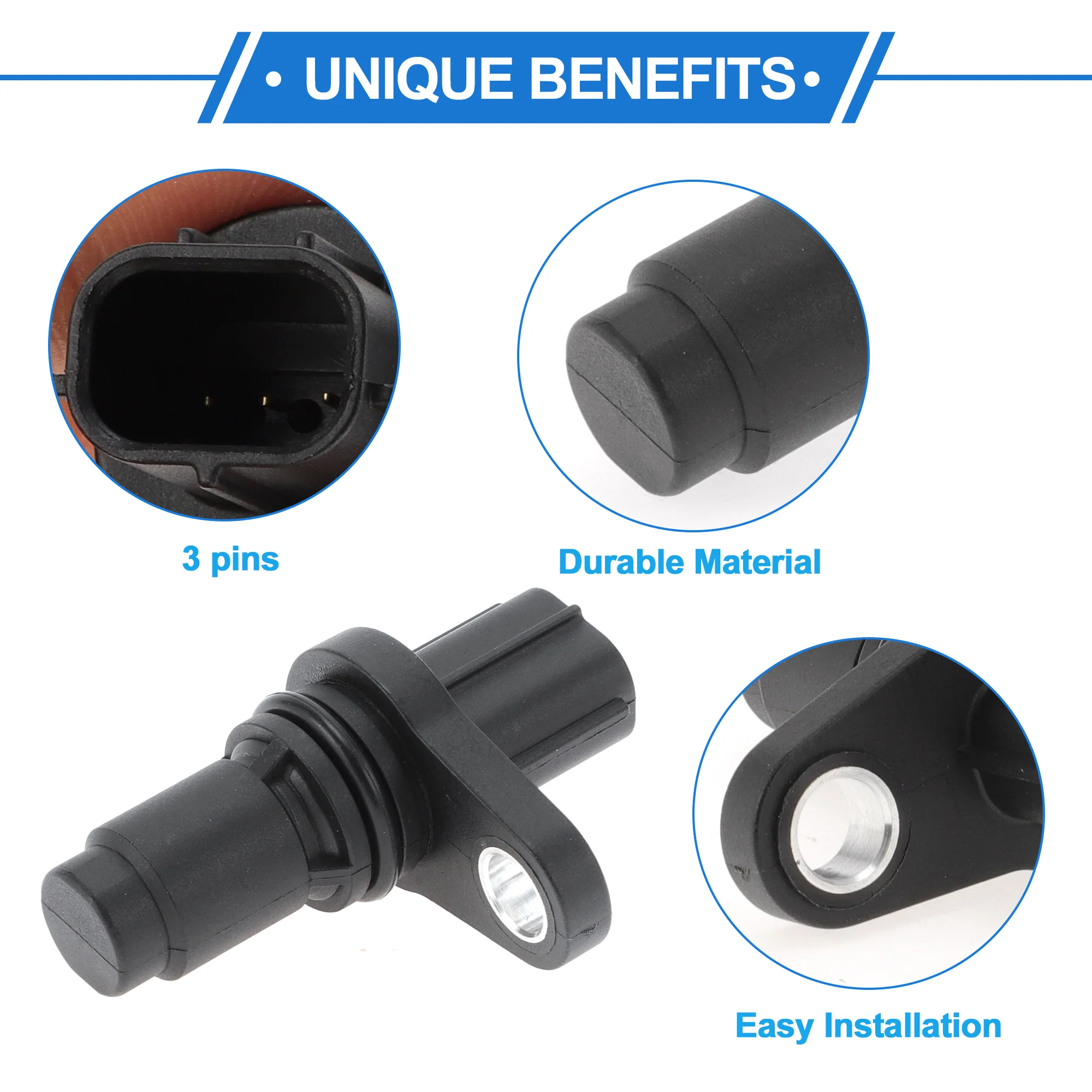 1 Pc Crankshaft Position Sensor for Toyota Tacoma SR, SR5 2.7 2016-2023 Sturdy Metal Plastic Black Engine Crank CKP Sensor - Image 4