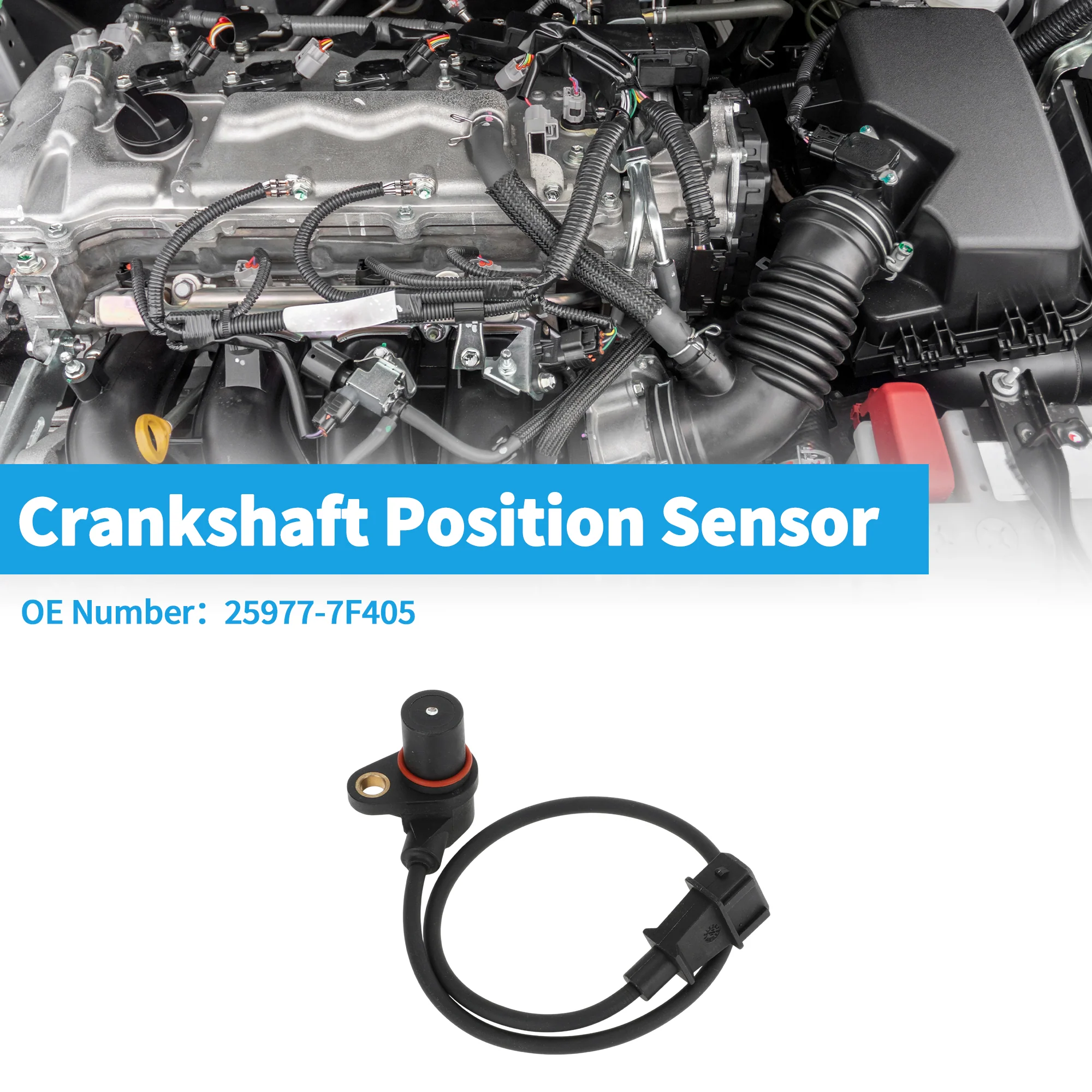 1 Pc Crankshaft Position Sensor for NISSAN Terrano 2.7TDi 4WD 96-07 Sturdy Metal Plastic Black Engine Crank CKP Sensor - Image 2