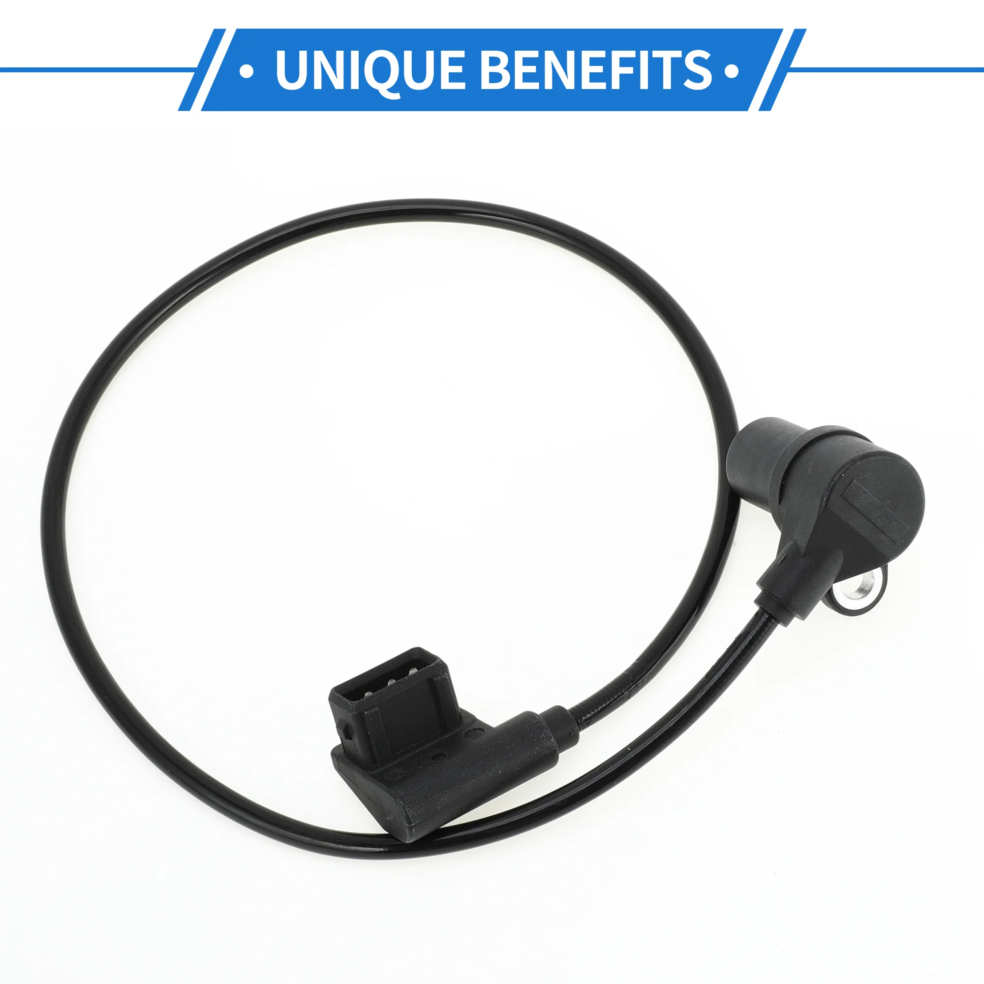 1 Pc Crankshaft Position Sensor for BMW 750iL Base 5.0 1988-1994 Sturdy Metal Plastic Black Engine Crank CKP Sensor - Image 6