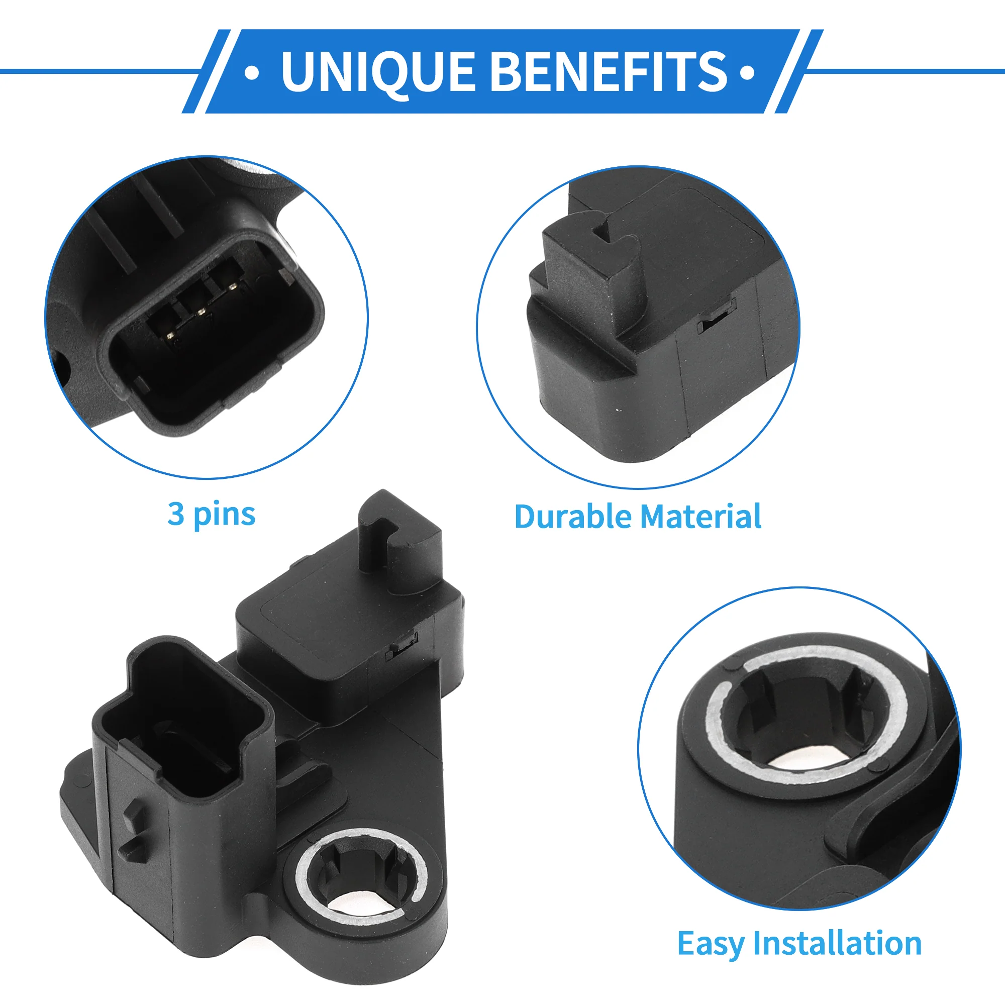 1 Pc Crankshaft Position Sensor for FORD C-Max 1.0 EcoBoost 10-19 Sturdy Metal Plastic Black Engine Crank CKP Sensor - Image 4