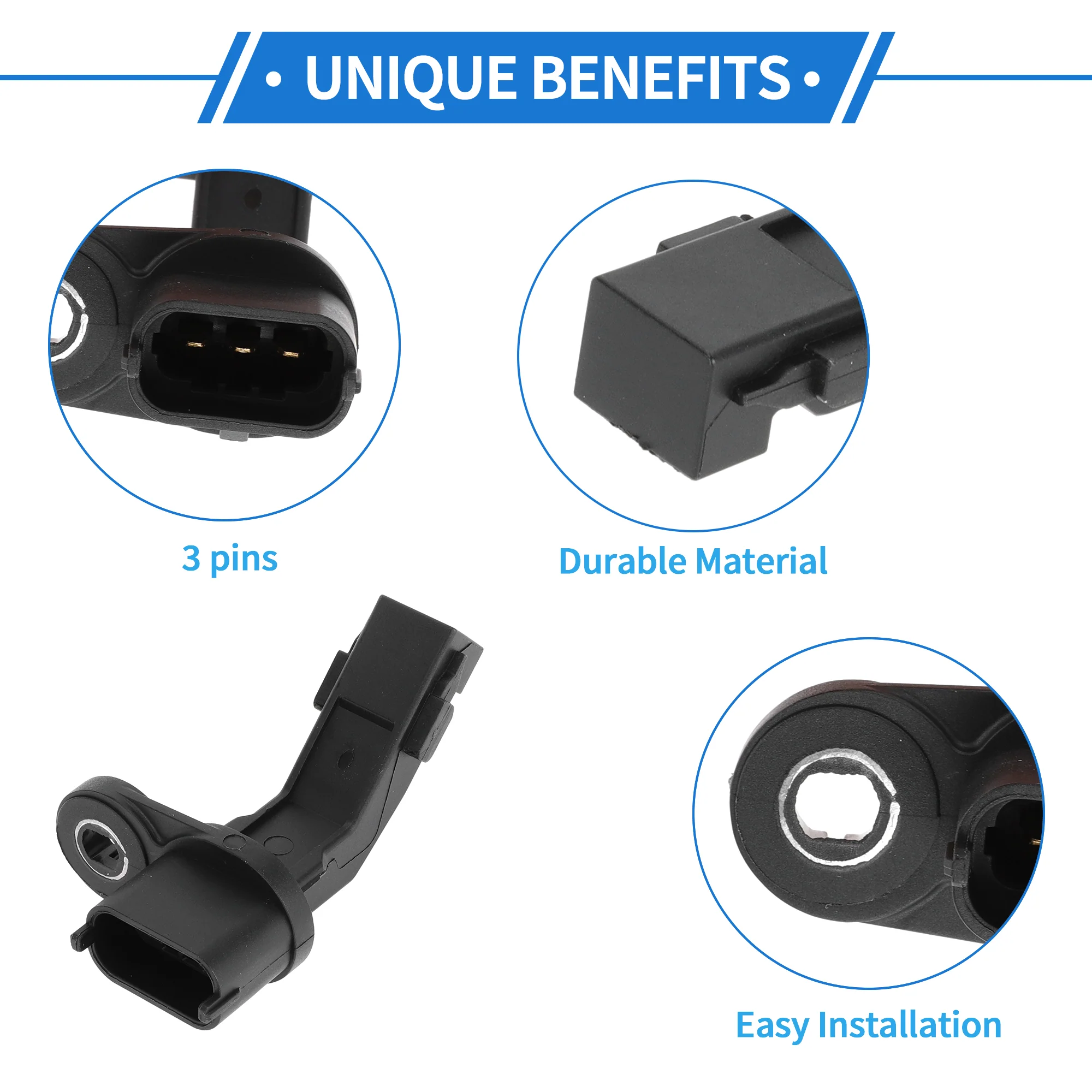 1 Pc Crankshaft Position Sensor for Mercedes-Benz Metris Base 2.0 2016-2023 Sturdy Metal Plastic Black Engine Crank CKP Sensor - Image 4