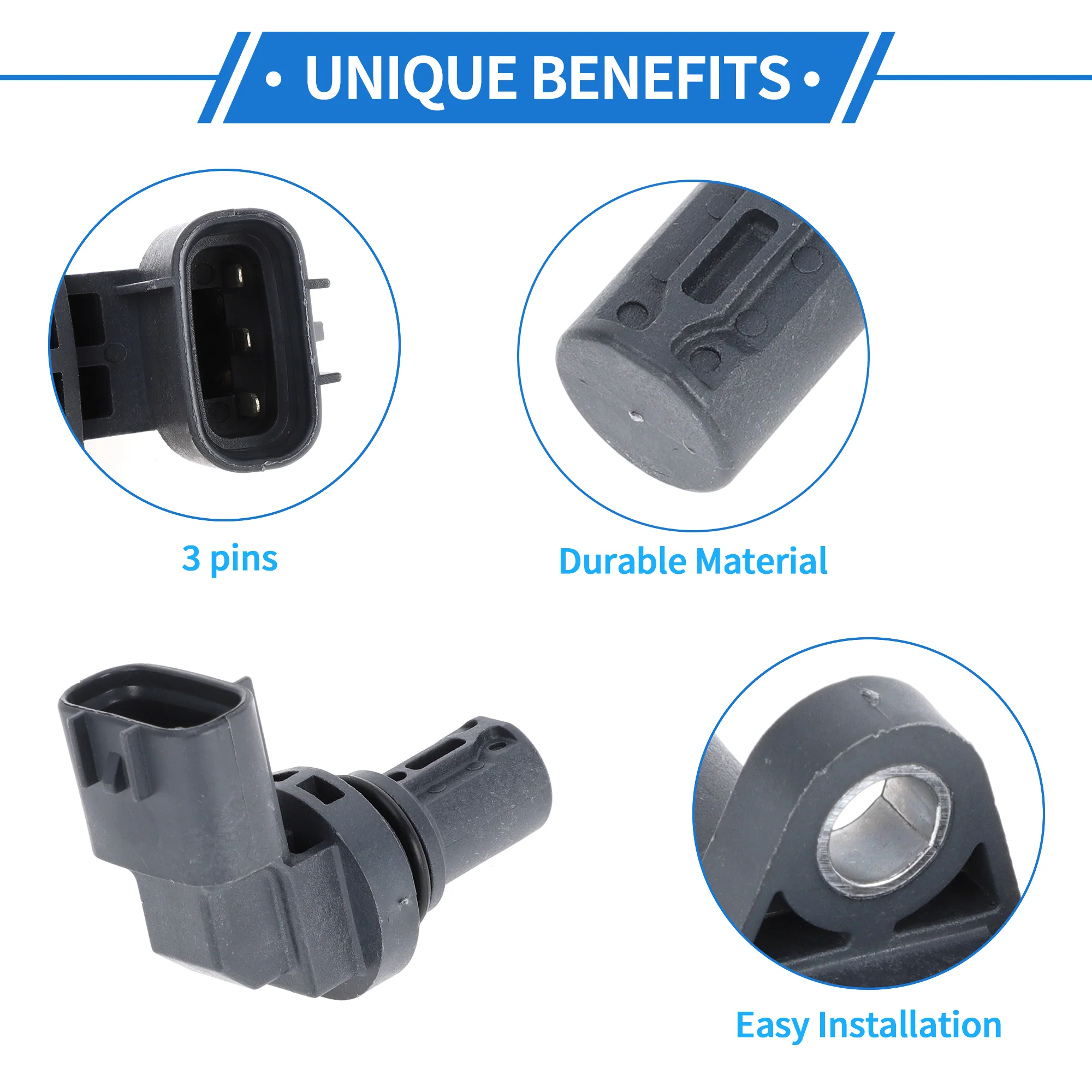 1 Pc Crankshaft Position Sensor for SUZUKI Ignis 1.3 2000-2003 Sturdy Metal Plastic Gray Engine Crank CKP Sensor - Image 4