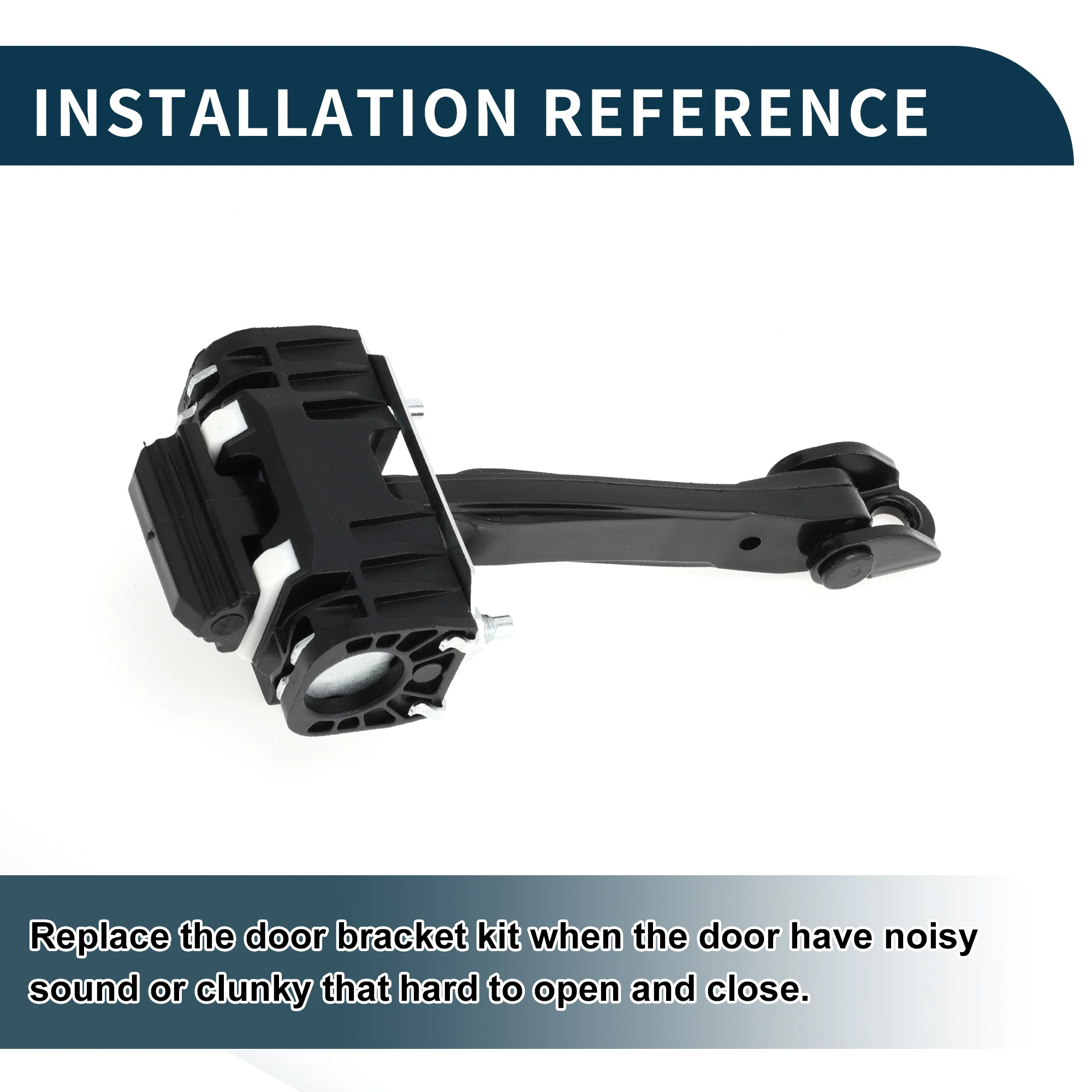 Door Check Strap Stopper Limiter for Peugeot 508 MK 1 2010-2018 No.9670519680 | Rear Left Right Door Check Bracket Stop Door Checker Arm Assembly - Image 7