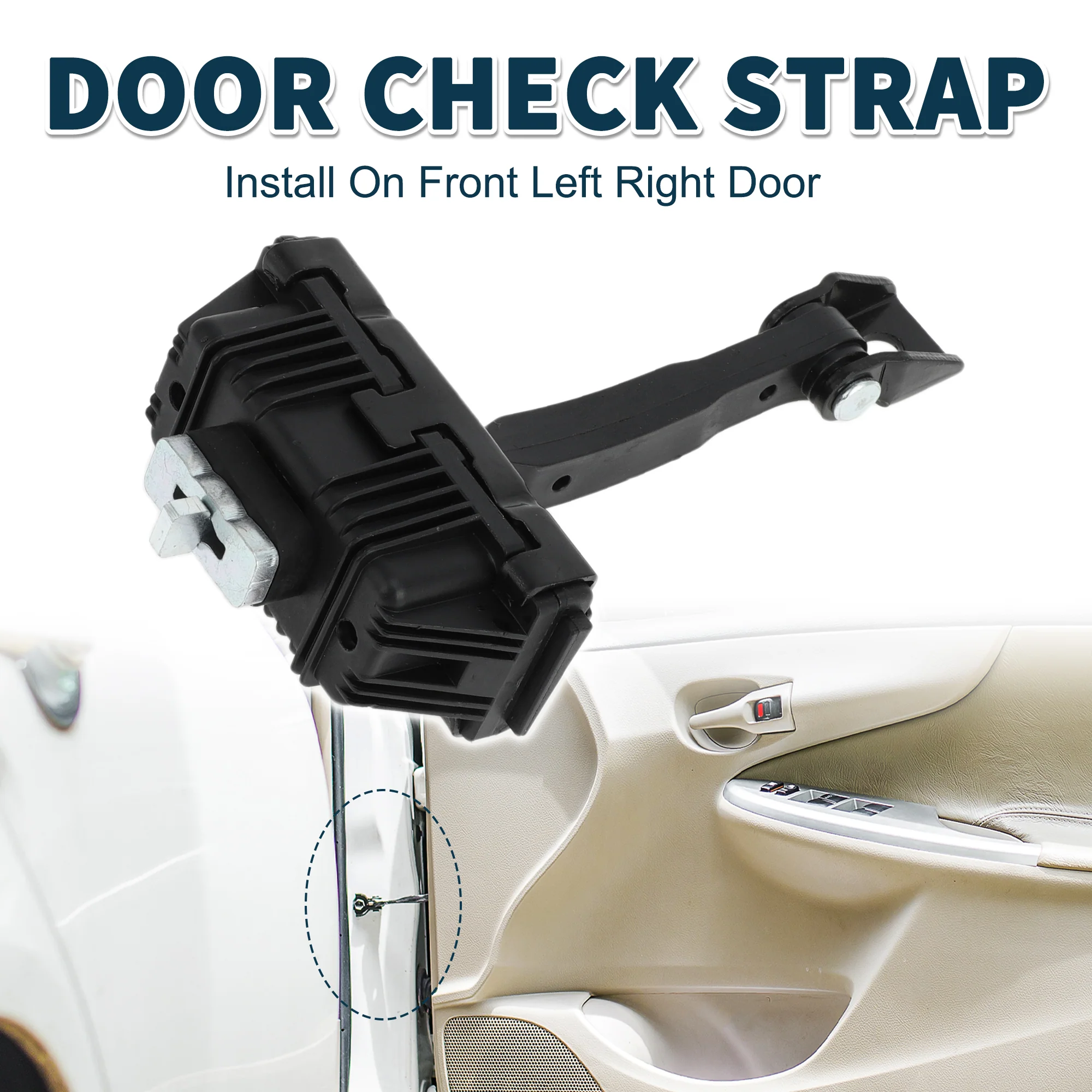 Door Check Strap Stopper Limiter for BMW X5 E53 2000-2006 No.51218402502 | Front Left Right Door Check Bracket Stop Door Checker Arm Assembly - Image 2