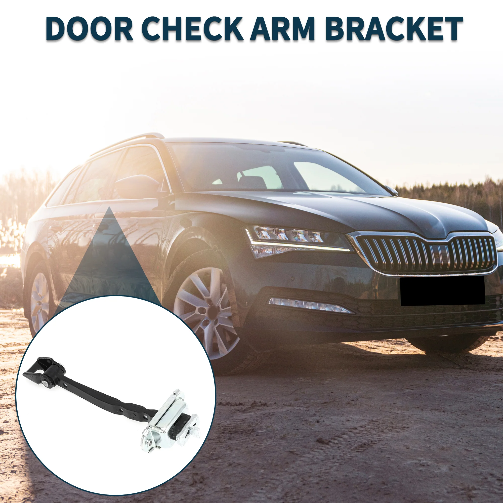 Door Check Strap Stopper Limiter for Skoda Octavia Mk2 2004-2013 No.1Z0837249D | Front Left Right Door Check Bracket Stop Door Checker Arm Assembly - Image 4