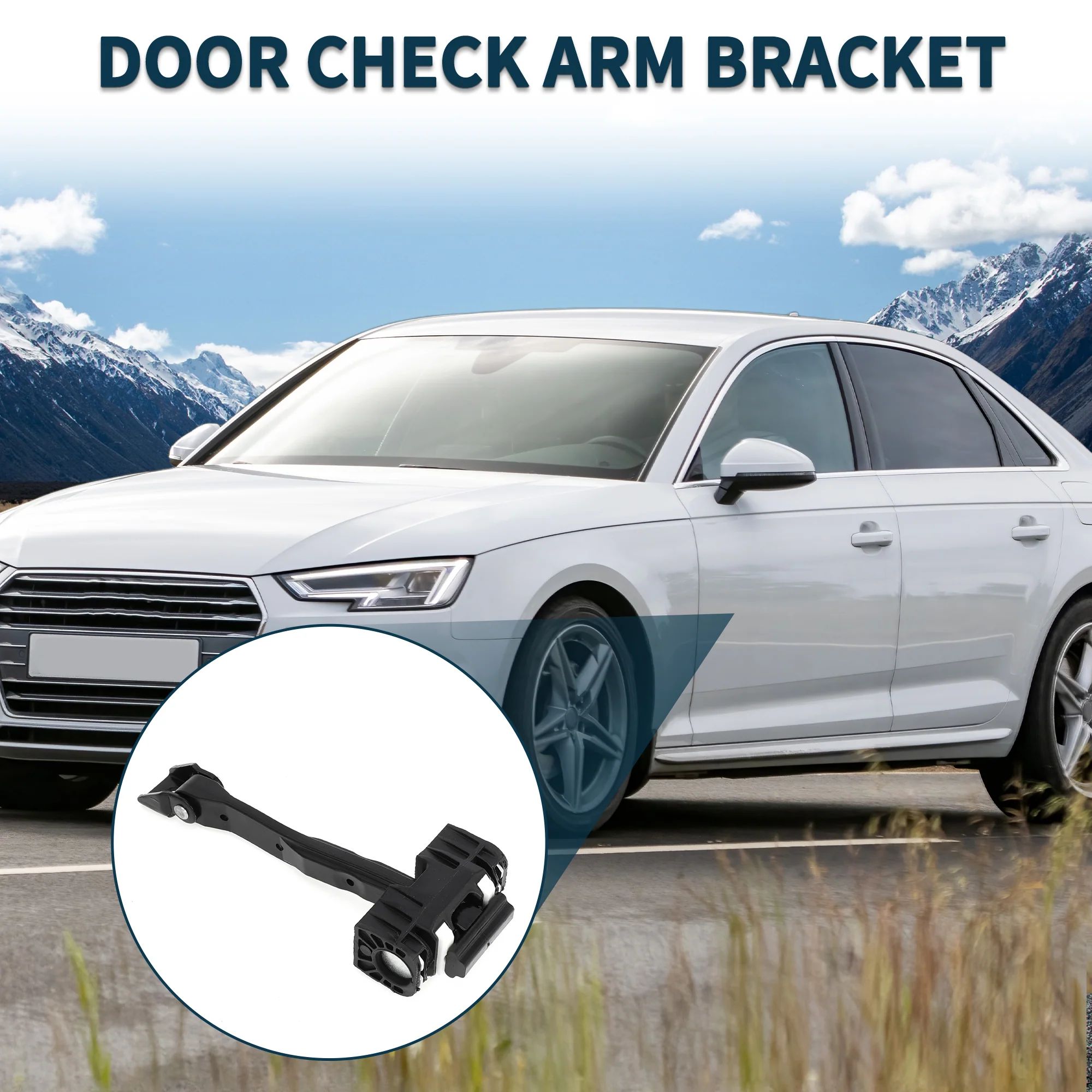 Door Check Strap Stopper Limiter for Audi A4 2016-2020 No.8W0837249 | Front Left Right Door Check Bracket Stop Door Checker Arm Assembly - Image 4