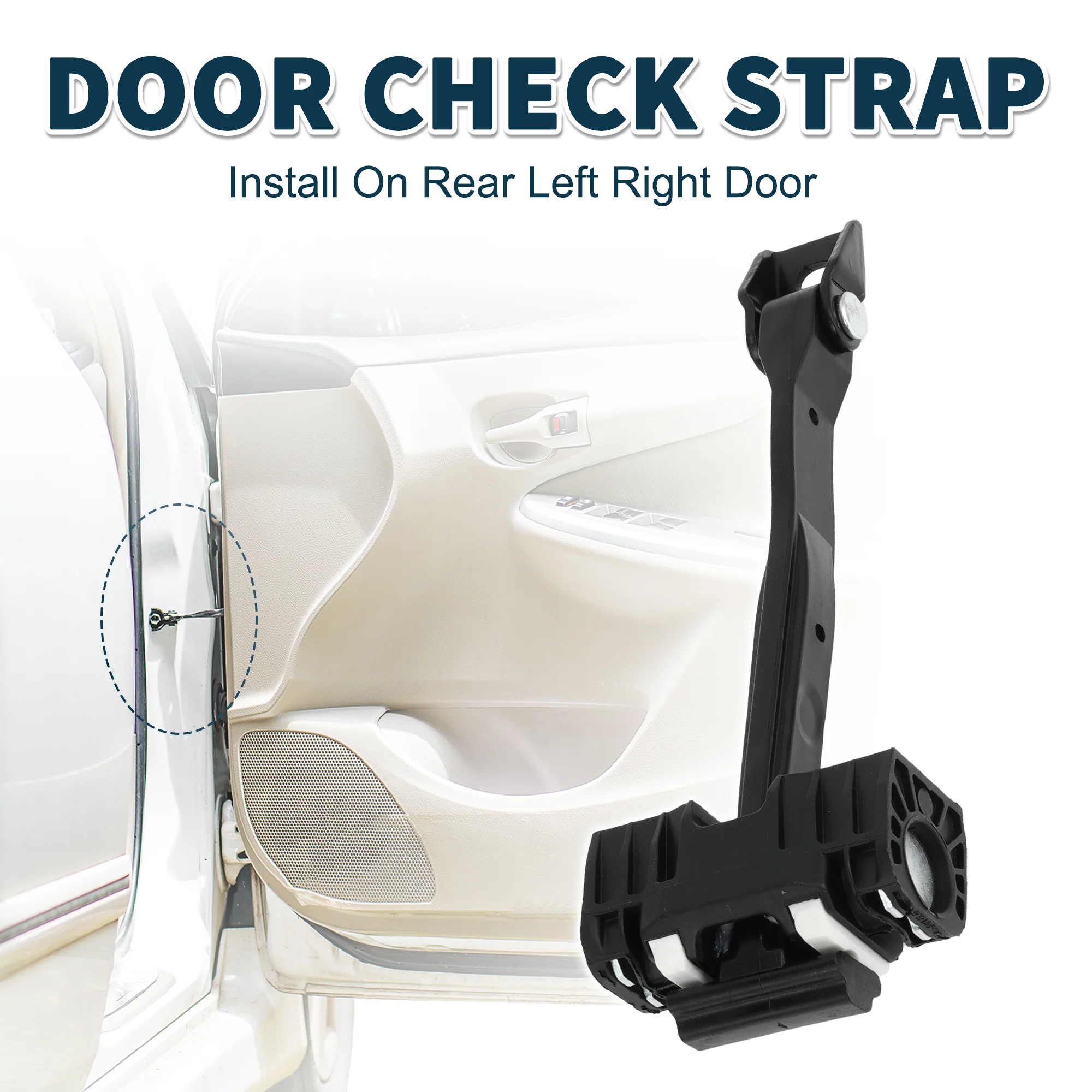 Door Check Strap Stopper Limiter for Audi Q2 2016-2021 No.81A837249 | Front Left Right Door Check Bracket Stop Door Checker Arm Assembly - Image 3