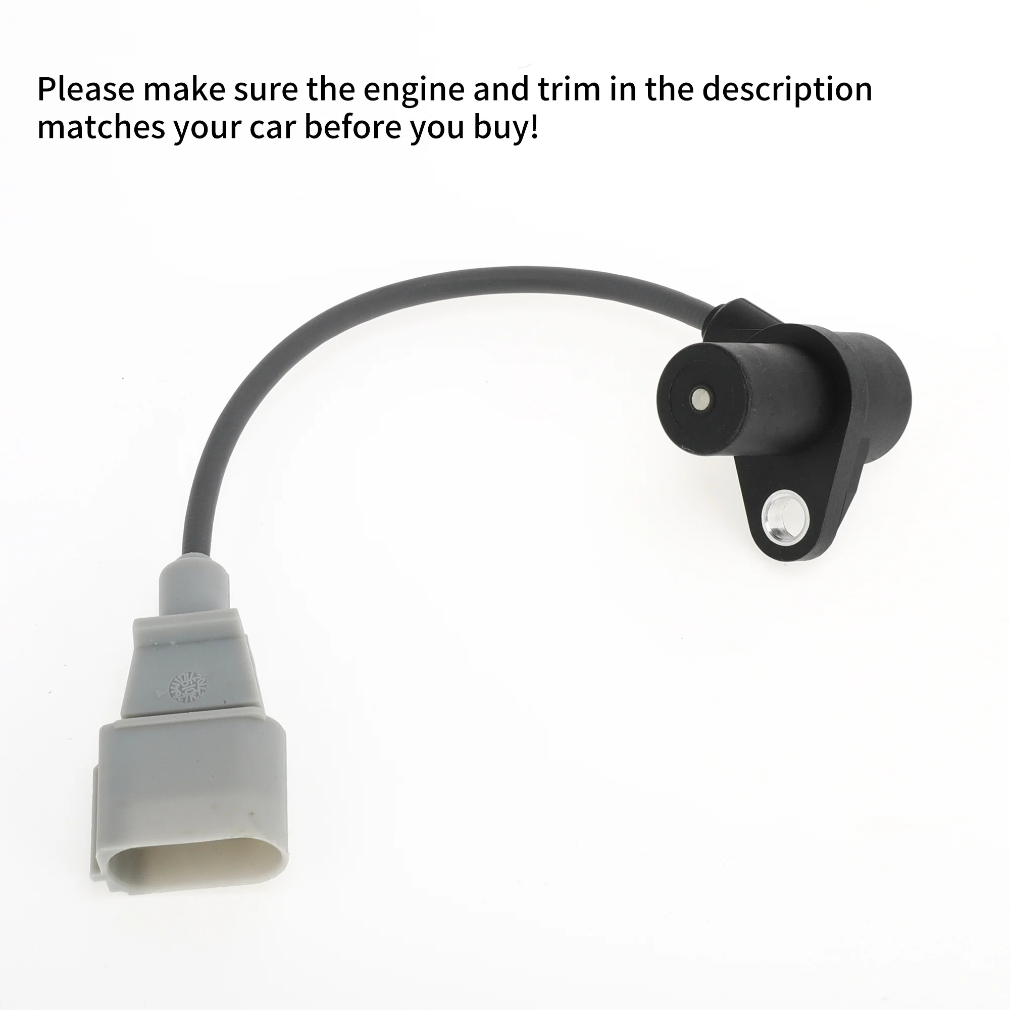 1 Pc Crankshaft Position Sensor for VW Phaeton 4.2L 2004-2006 Crank CKP Sensor Sturdy Metal Plastic Engine Black Gray - Image 7