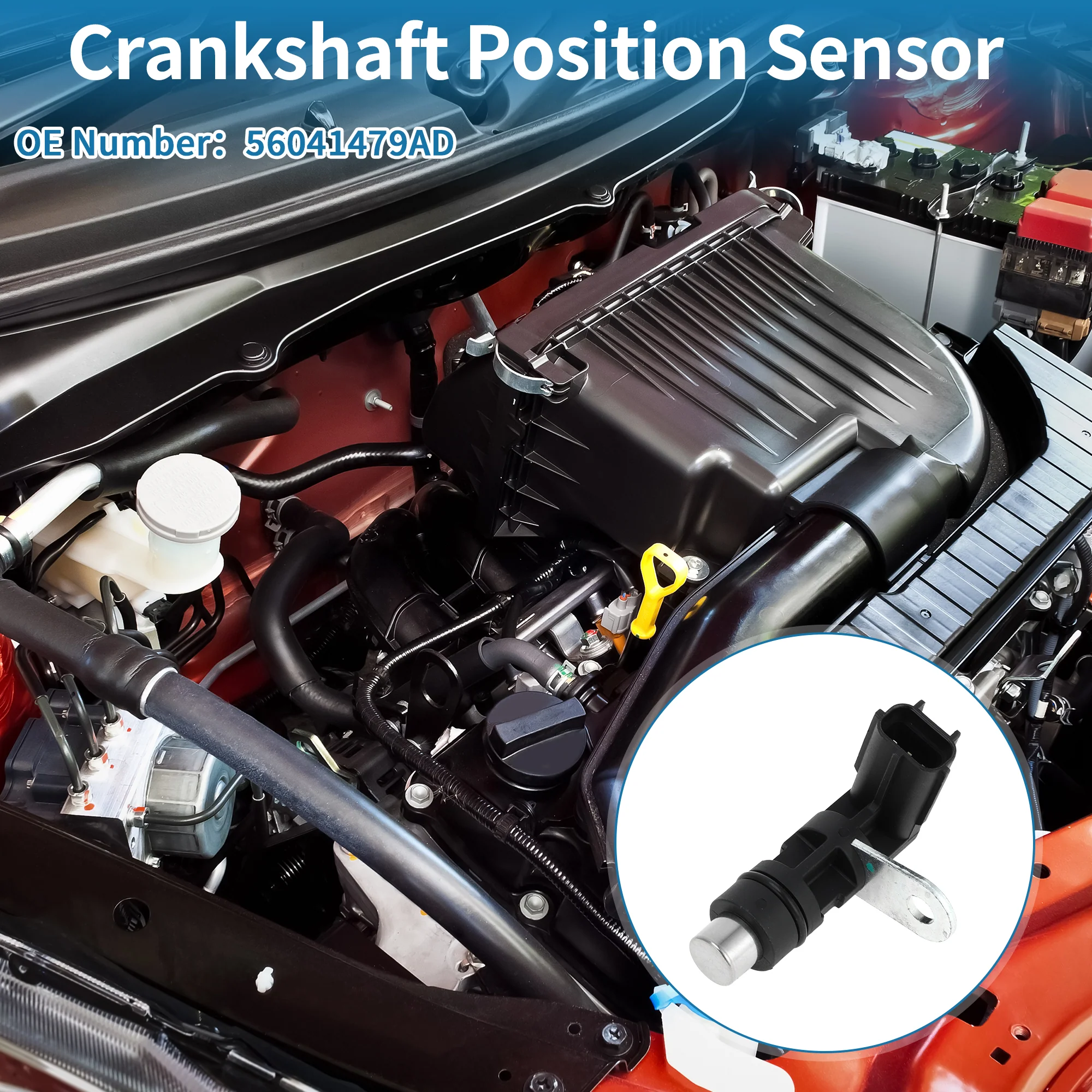 Crankshaft Position Sensor No.56041479AD for Ram 1500 3.7 2002-2011 for Jeep Grand Cherokee 3.7 2005-2010 for Jeep Commander 3.7 2006-2010 - Image 3
