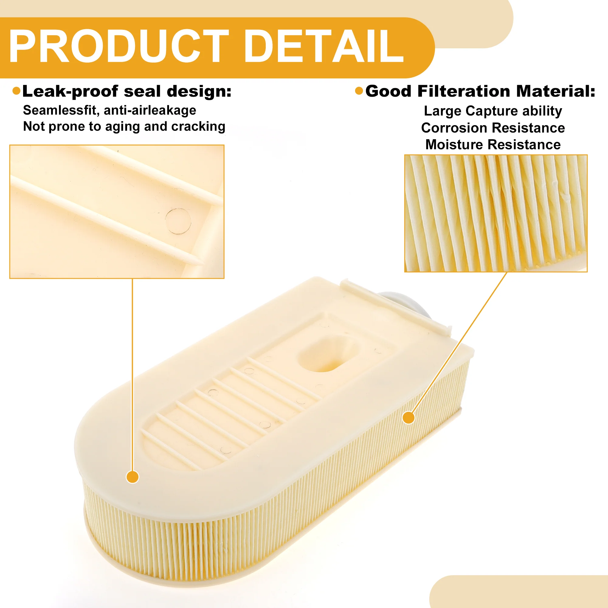 Engine Air Filter No.6510940104 Car Engine Filter Air Cleaner for Mercedes-Benz Long Life - Image 5