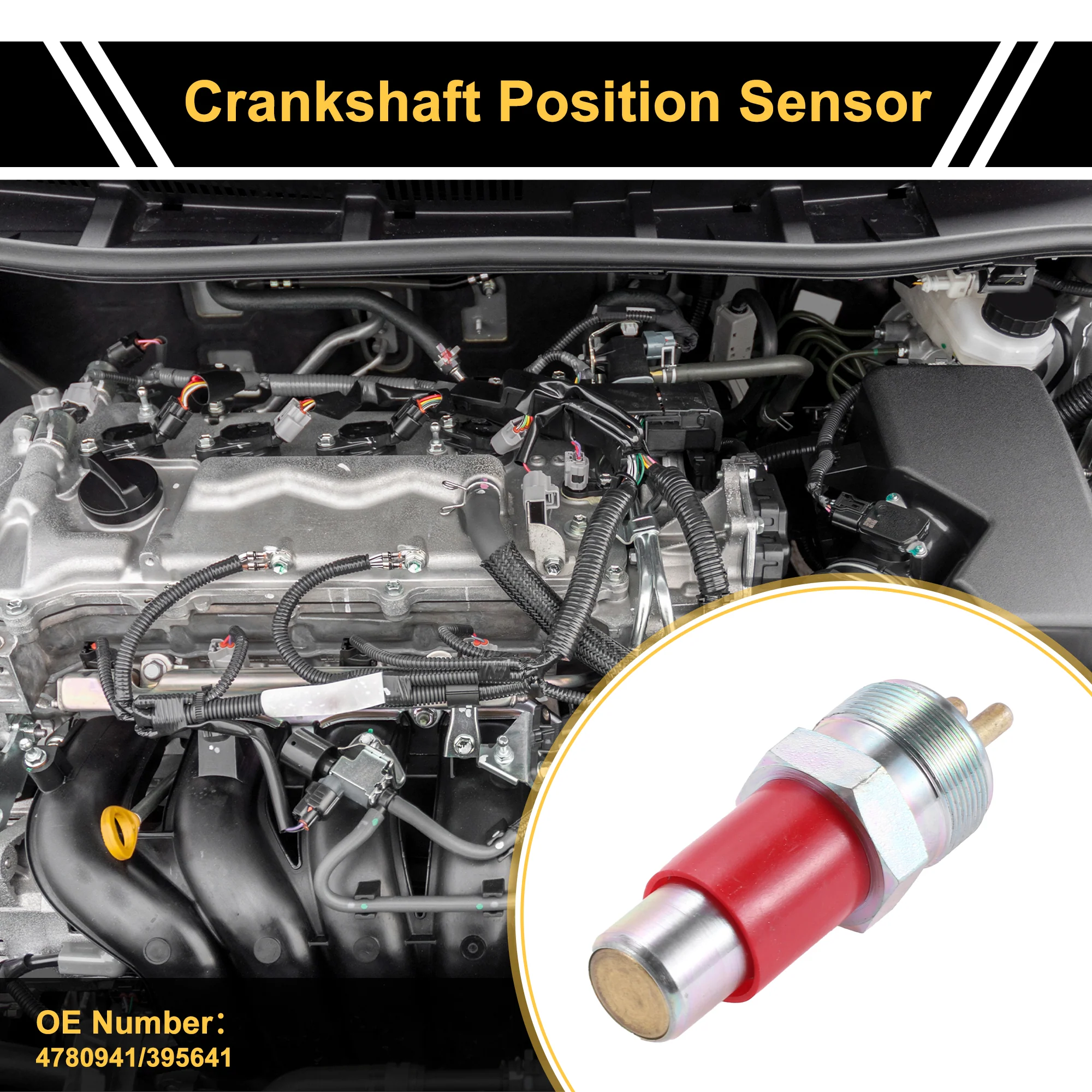 1 Pc No.4780941 Crankshaft Position Sensor for Volvo A20C A25C A30C A35C A40 Sturdy Car Engine Crank CKP Sensor - Image 2