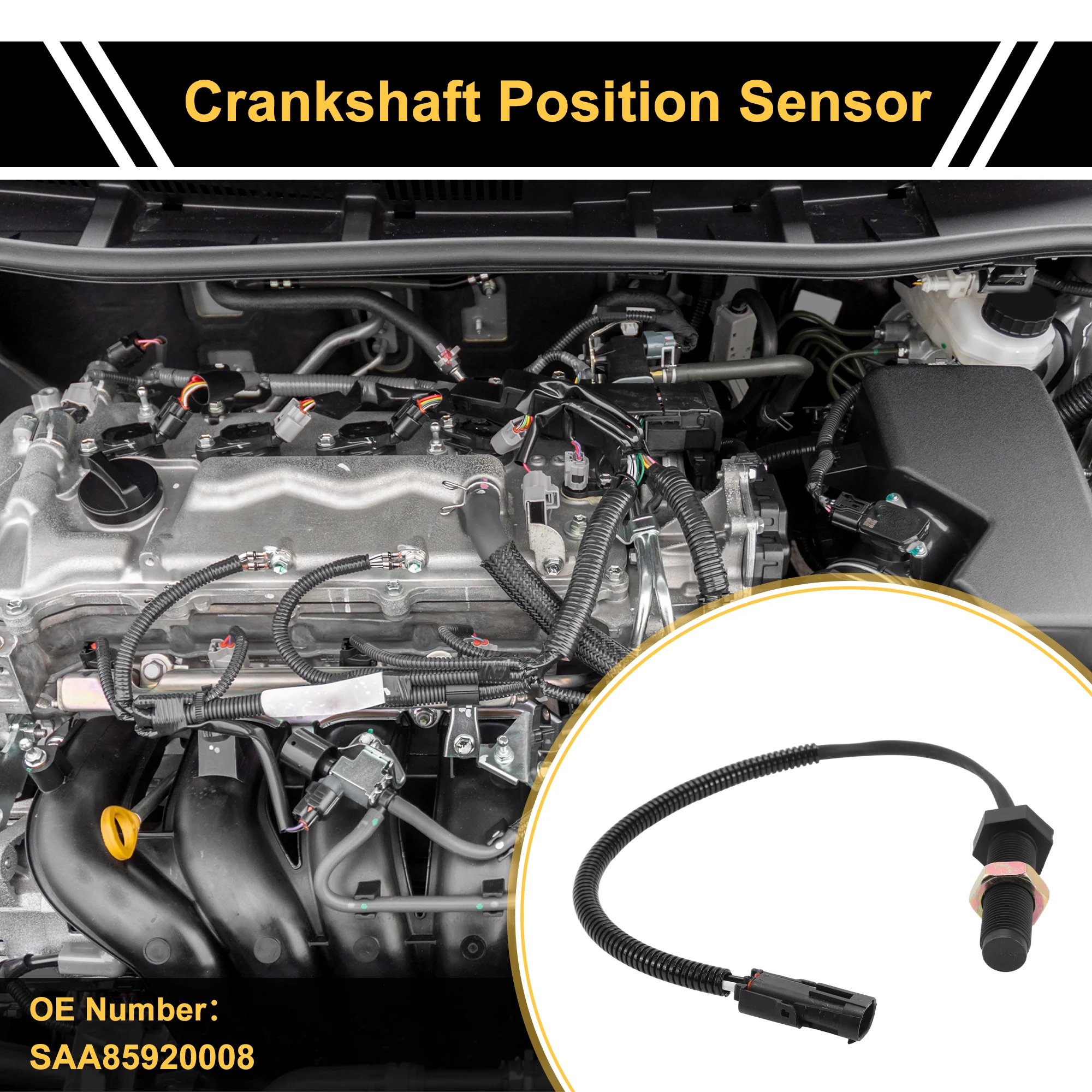 1 Pc No.SAA85920008 Crankshaft Position Sensor for Freightliner Cascadia 2008-2009 Sturdy Car Engine Crank CKP Sensor - Image 2