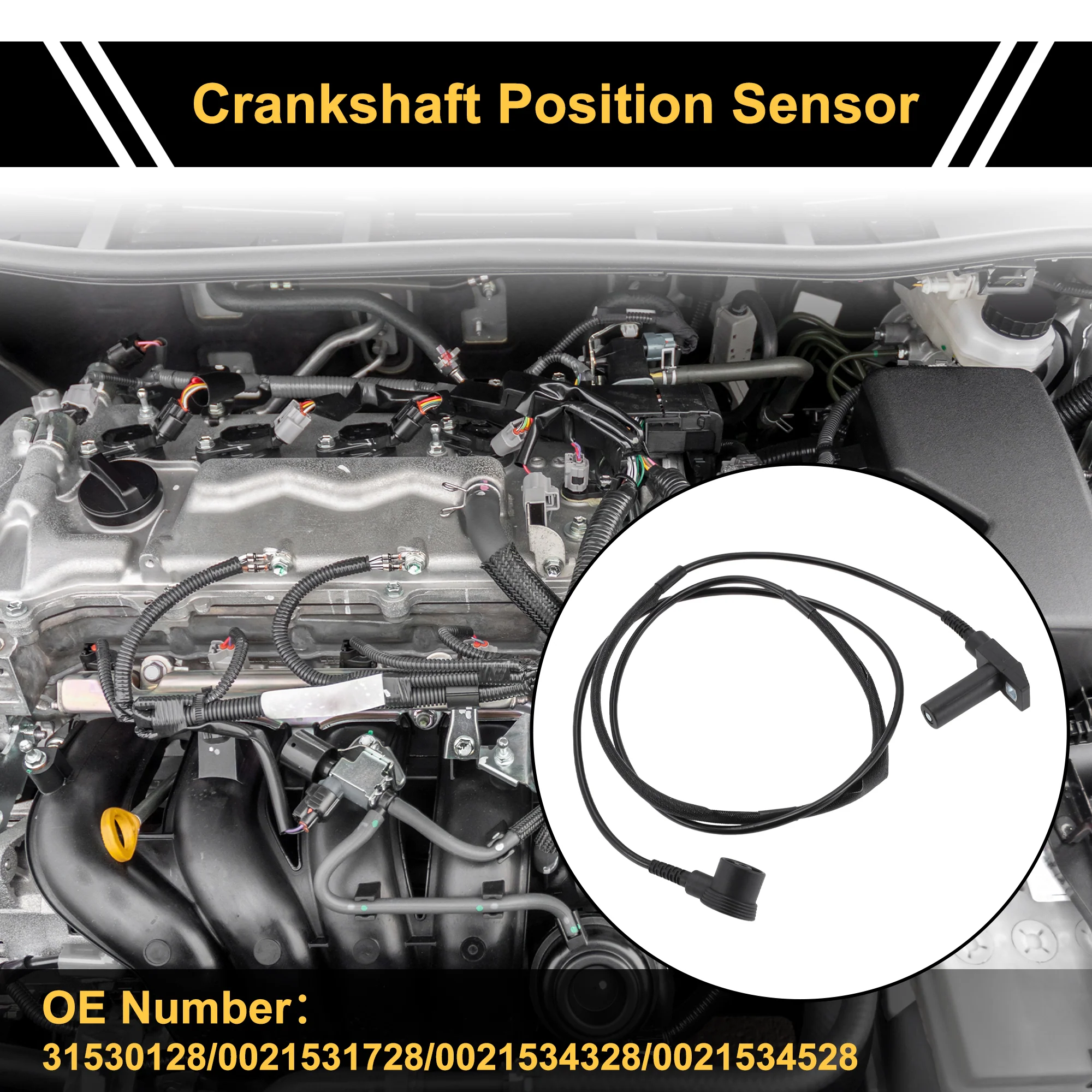 1 Pc No.0021531728 Crankshaft Position Sensor for MERCEDES-BENZ W140 S420 93-98 Sturdy Car Engine Crank CKP Sensor - Image 3