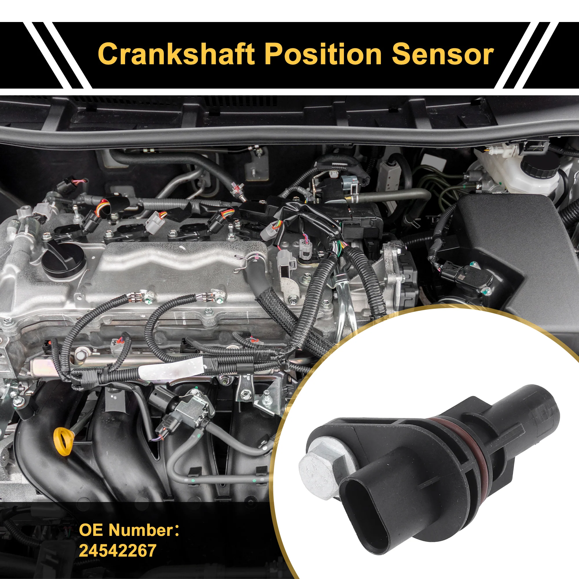 1 Pc No.24542267 Crankshaft Position Sensor for Chevrolet N300 1.5 Sturdy Car Engine Crank CKP Sensor - Image 2