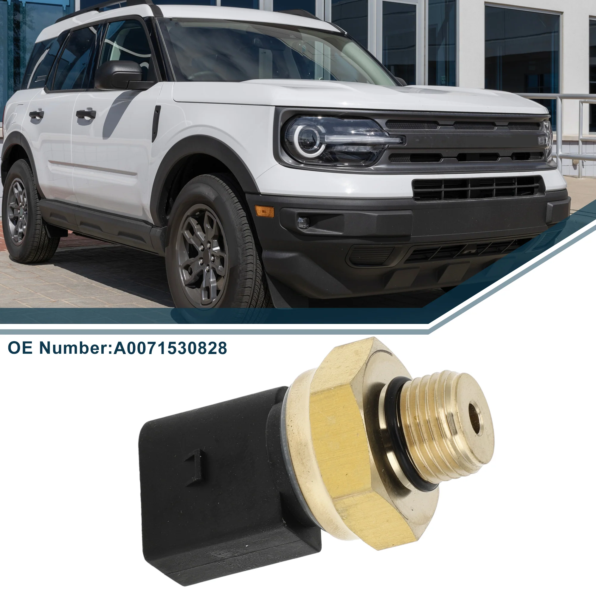 Engine Oil Pressure Sensor Switch for Mercedes Benz ACTROS 1996-2003 Durable No.A0071530828 | Black Gold Tone 1 Pc - Image 2