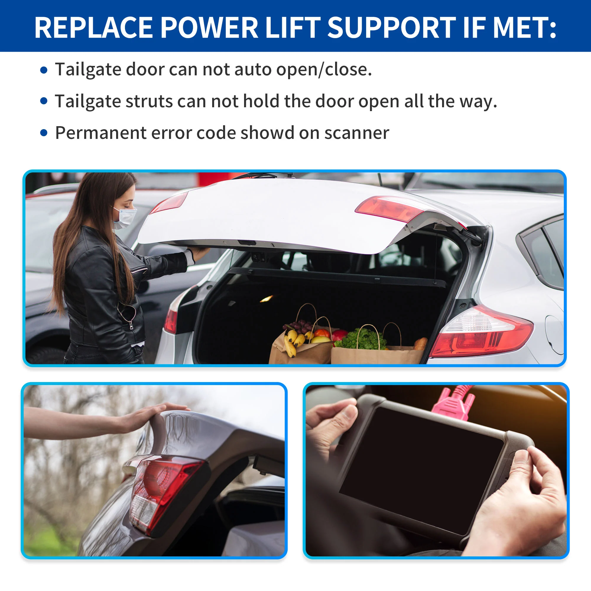 Rear Left Tailgate Power Lift Support for Kia Sedona 2015-2021 No.81770A9100 - Image 6