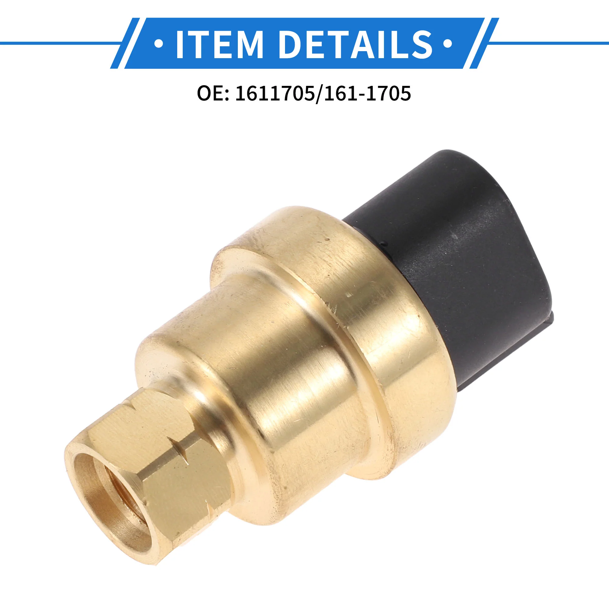 Engine Oil Pressure Sensor Compatible for Caterpillar CAT AP-1000D AP-1055D MT735 MT745 MT755 Excavator 325D, Durable Metal Plastic Black Gold Tone - Image 7