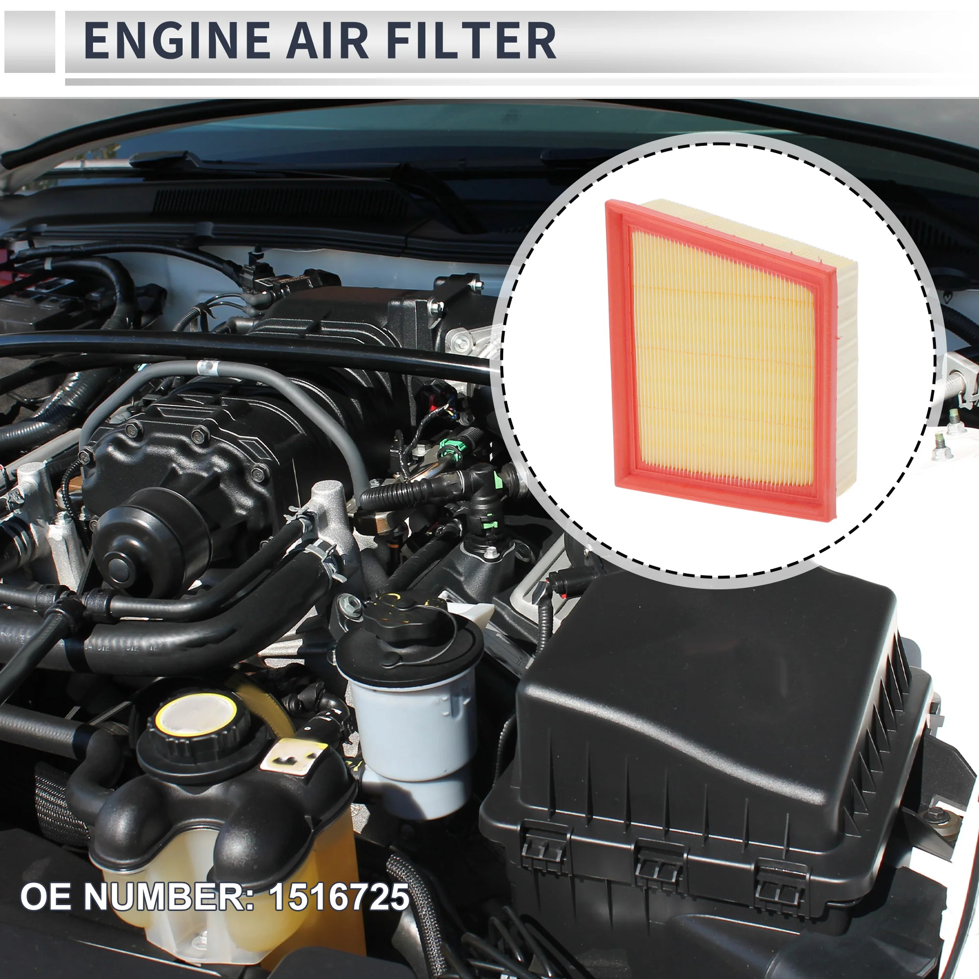 Engine Air Filter for Ford Ecosport 2013-2020 Long Life Element Filter Air Cleaner No.1516725 1 Pcs - Image 3